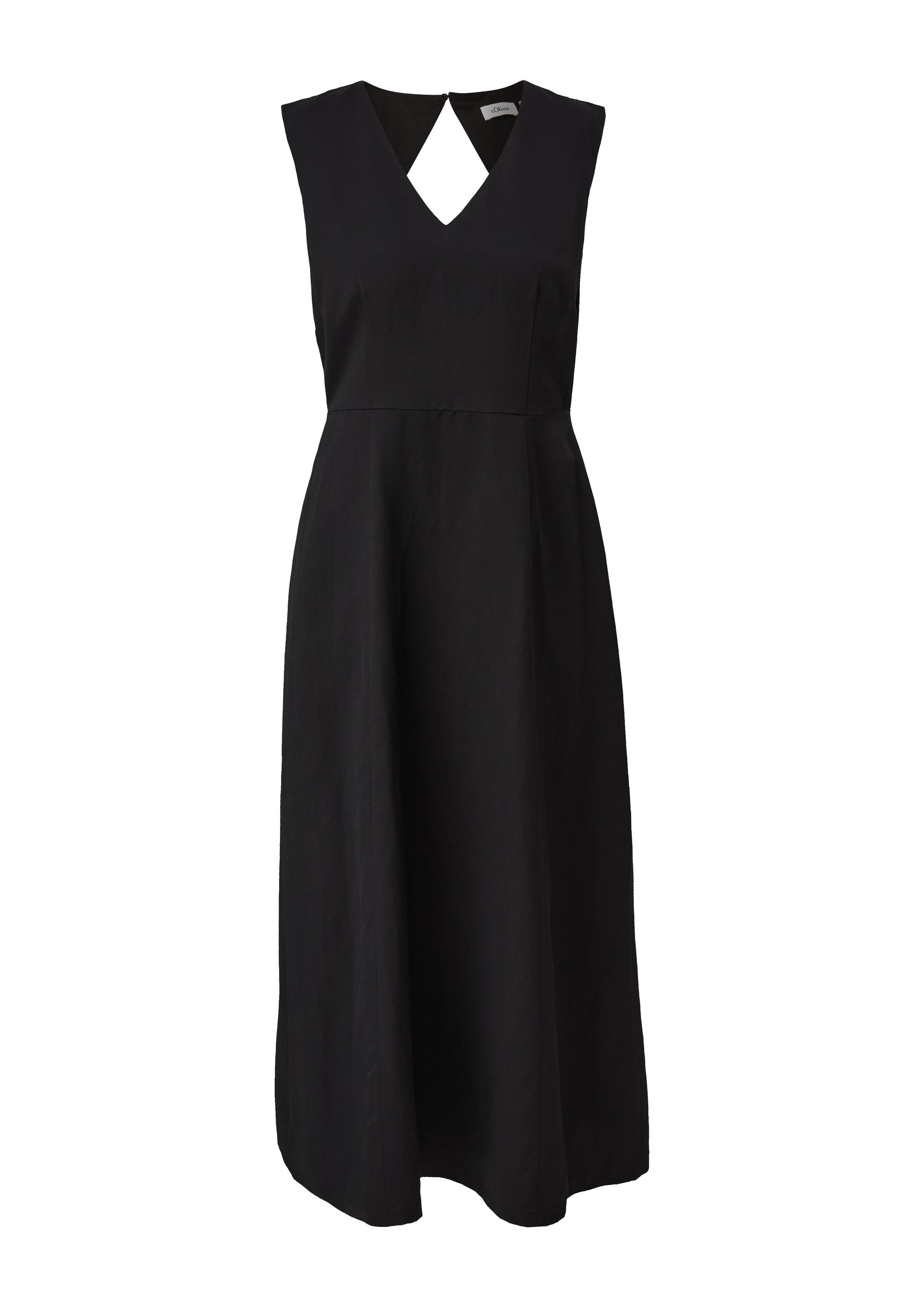 s.Oliver Midikleid Kleid Maxi-Kleid aus Leinenmix