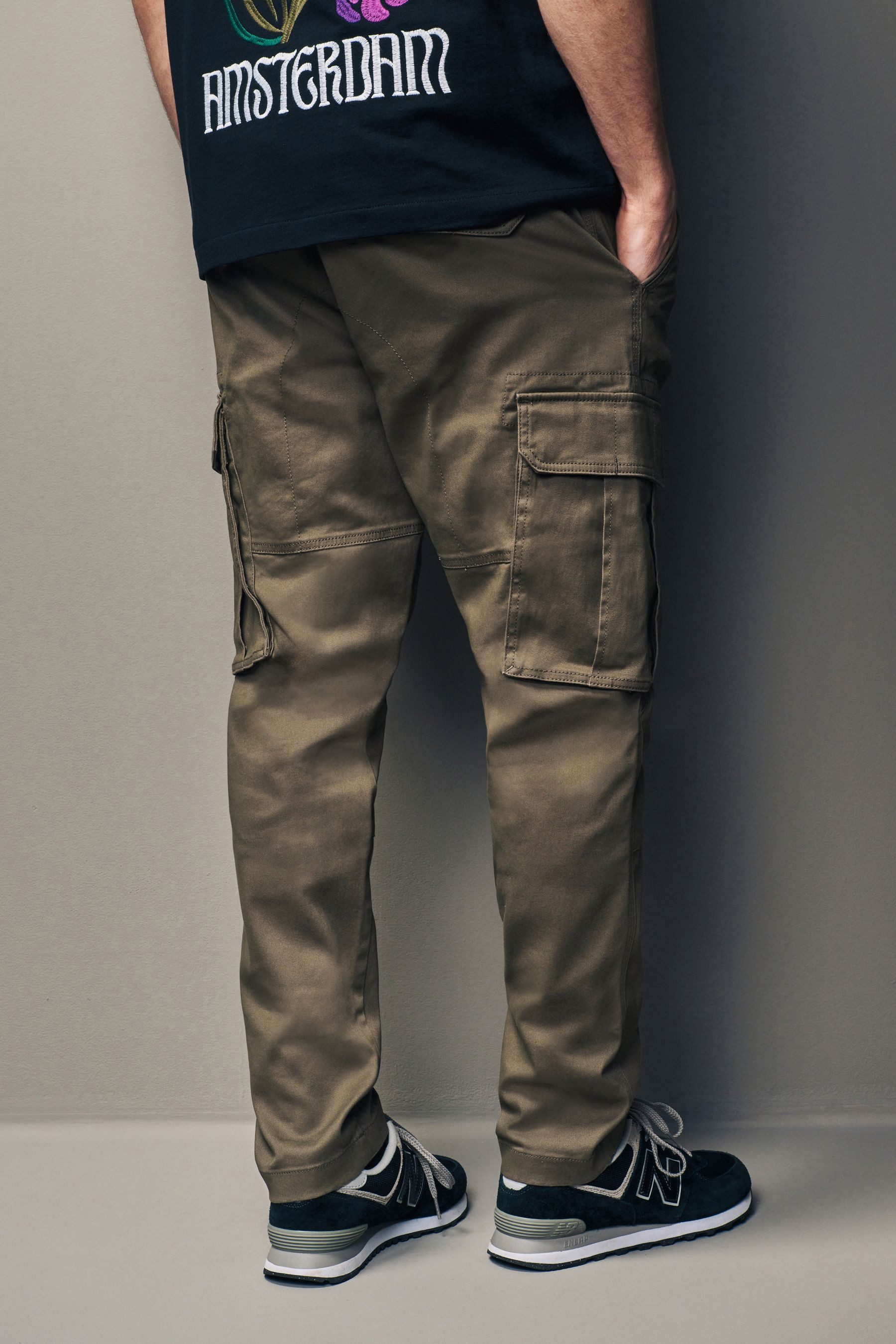 Next Cargohose Cargo-Hose aus Baumwollstretch -Slim (1-tlg)