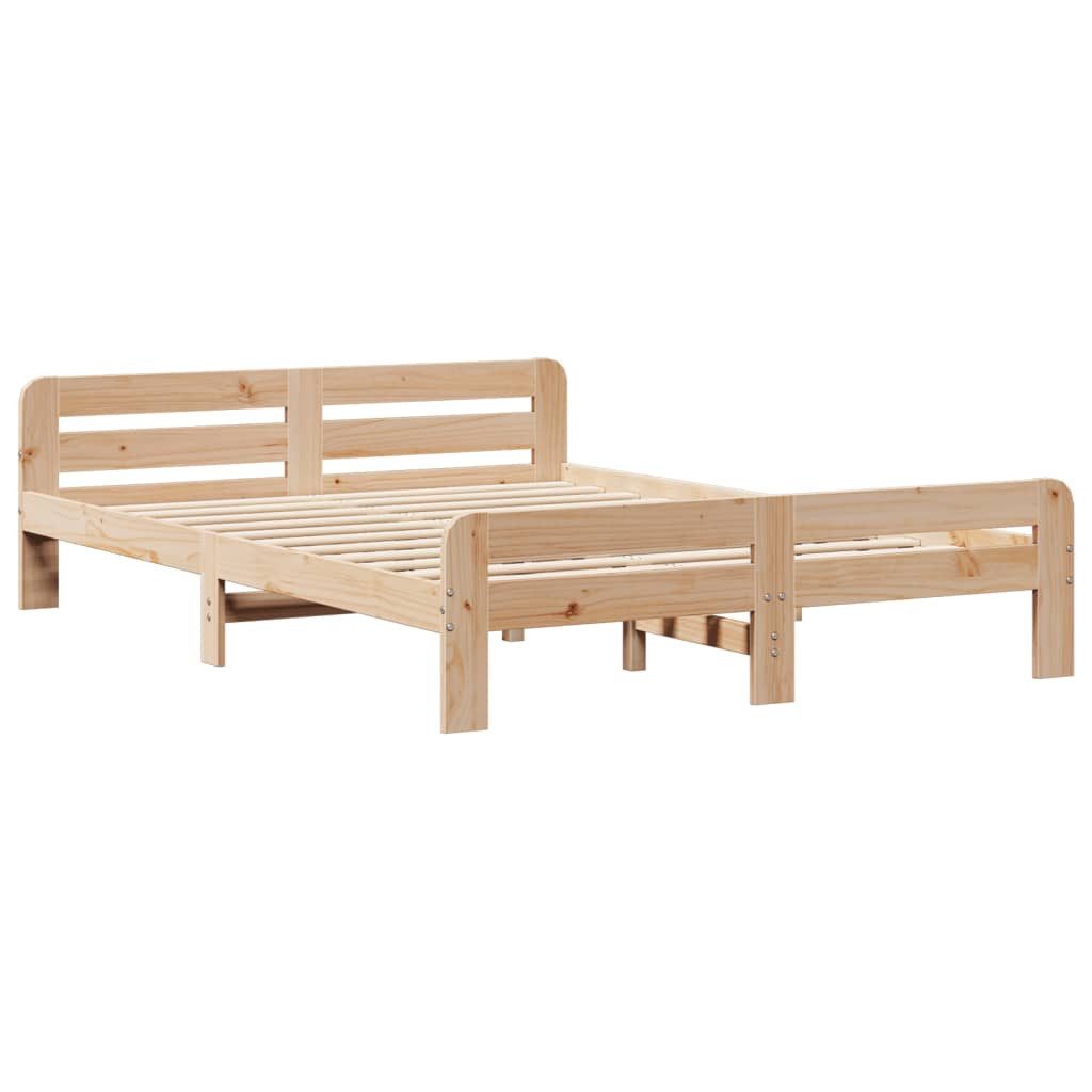 vidaXL Bett Massivholzbett ohne Matratze 150x200 günstig online kaufen