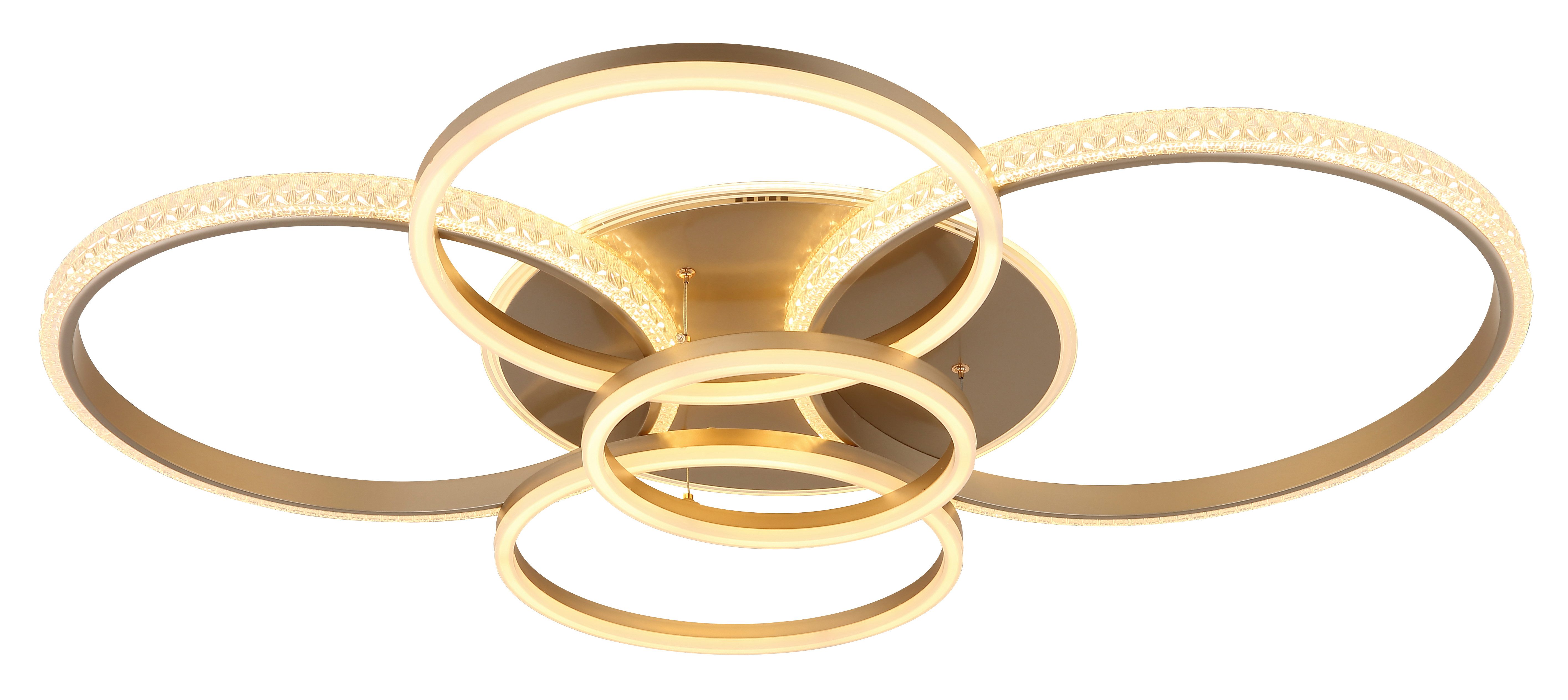 GLOBO LIGHTING Deckenleuchte LORELEI, LED fest integriert, Warmweiß, Deckenlampe Wohnzimmer-Leuchte Schlafzimmer-Leuchte Flur Küche