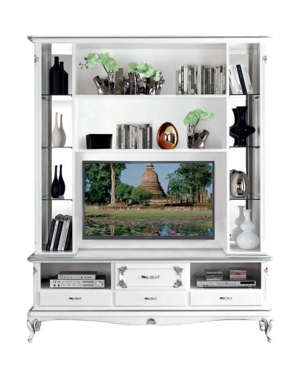 TV-Schrank Holzregal für Wohnzimmer mit Wandmontage und modernem Design