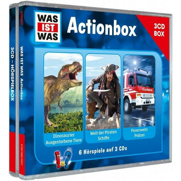 Tessloff Verlag Hörspiel WAS IST WAS 3-CD-Hörspielbox "Action und Abenteuer&quot
