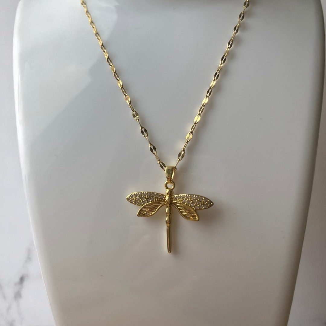 Medusa Accessoires Charm-Kette Libellen Halskette günstig online kaufen