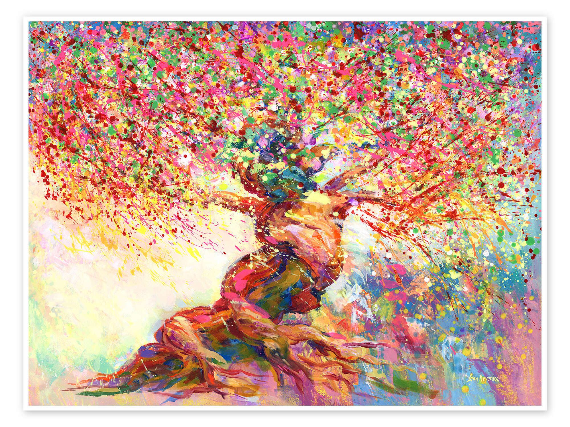 Posterlounge Wandbild Baum der Liebe, Leon Devenice, erhältlich als Poster, Leinwandbild, Wandsticker oder Acrylglasbild