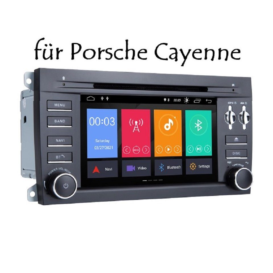 GABITECH Porsche Cayenne 7 Zoll Android 11 DVD SD USB Autoradio GPS NAVI BT Autoradio