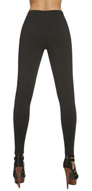 Bas Bleu Shapingleggings teilw. Lederoptik, formend modellierend Push-Up