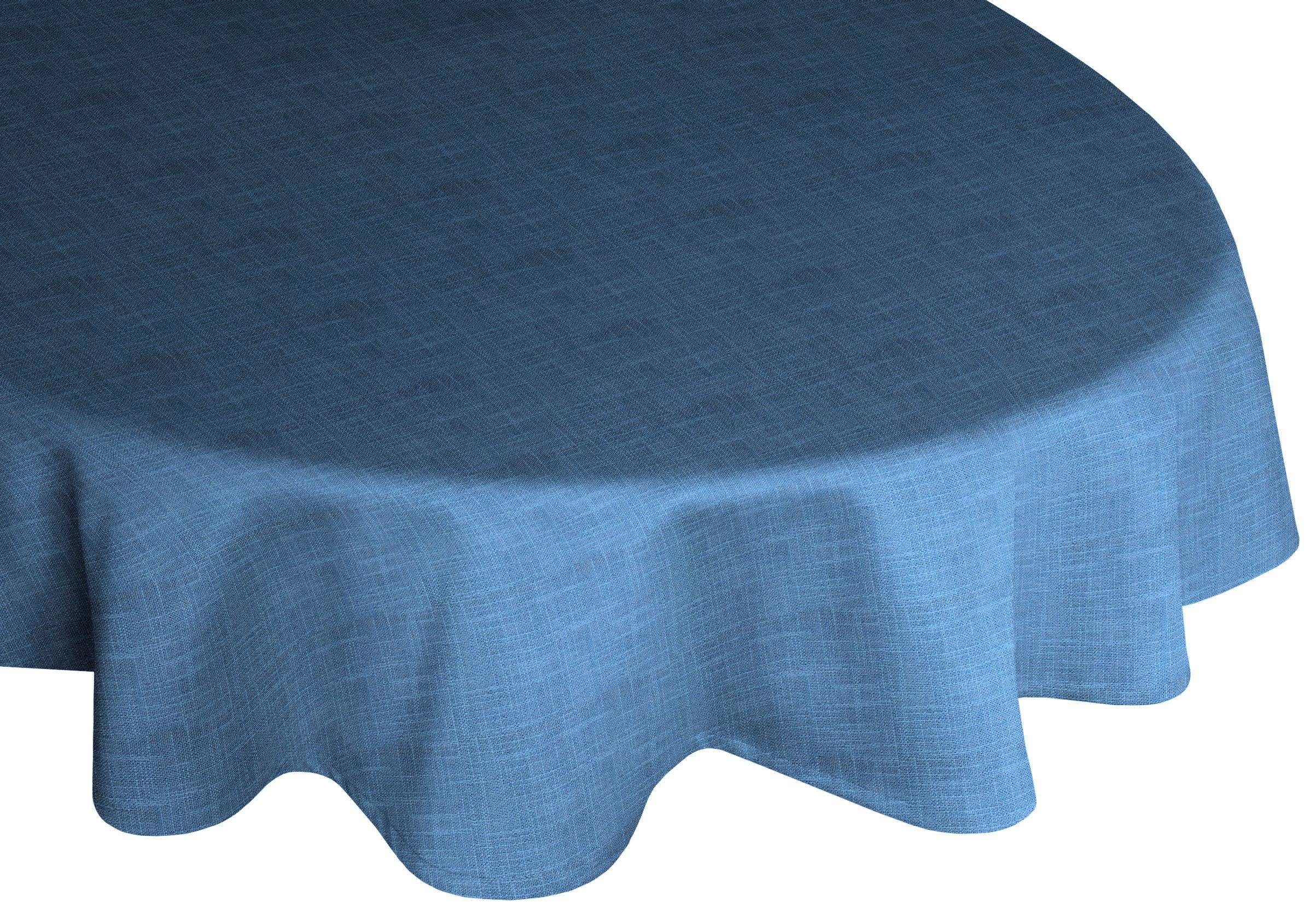 Tischdecke rund blau Wirth WIESSEE,