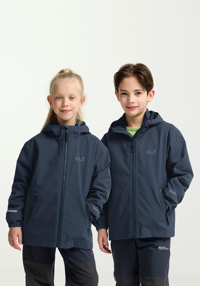 Jack Wolfskin 3-in-1-Funktionsjacke HYBRID 3IN1 JACKET K Allwetterjacke für Kinder, wasser- und winddicht, warm