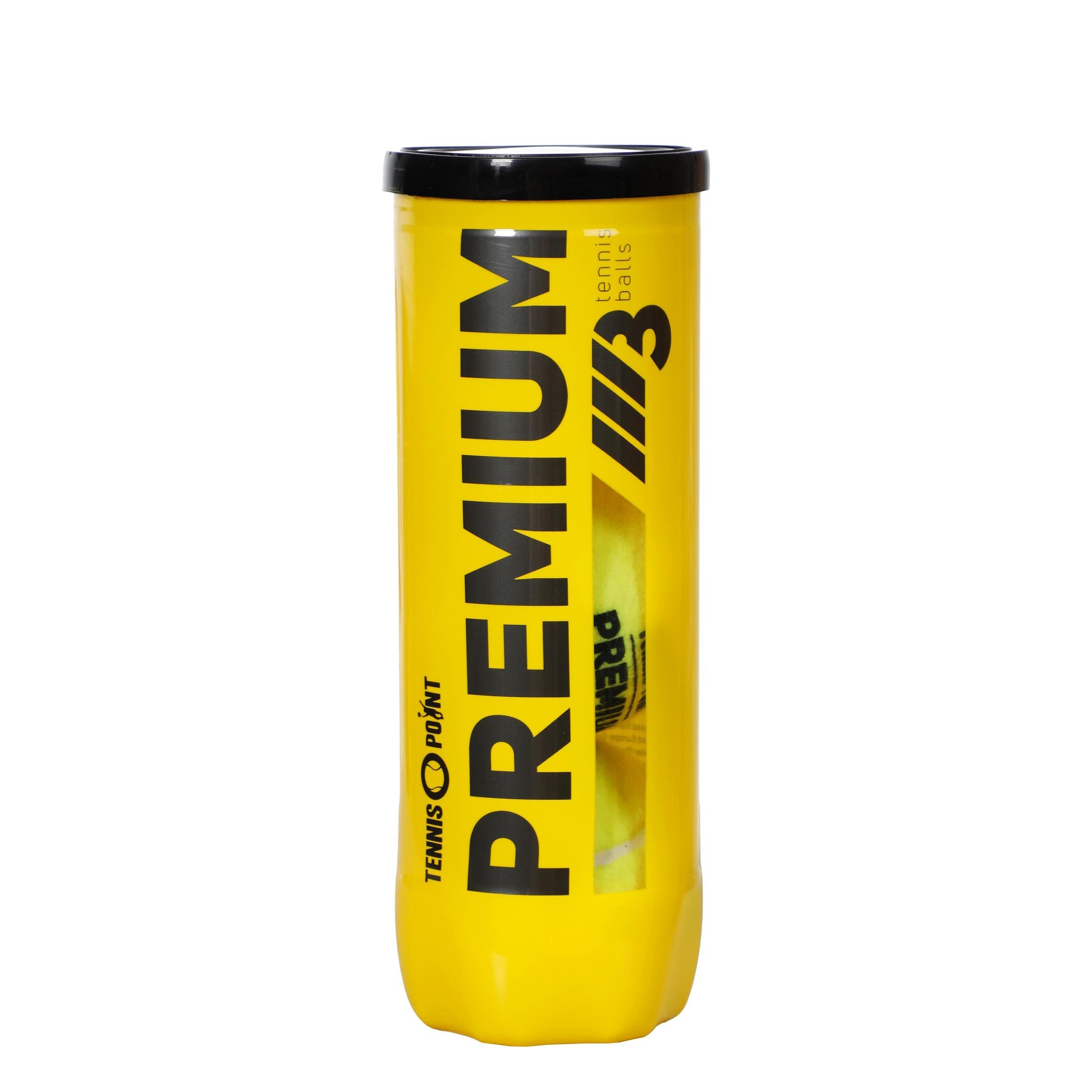 Tennis-Point Tennisball Premium - 3 Tennisbälle - Innendruckball - (3er Dose)