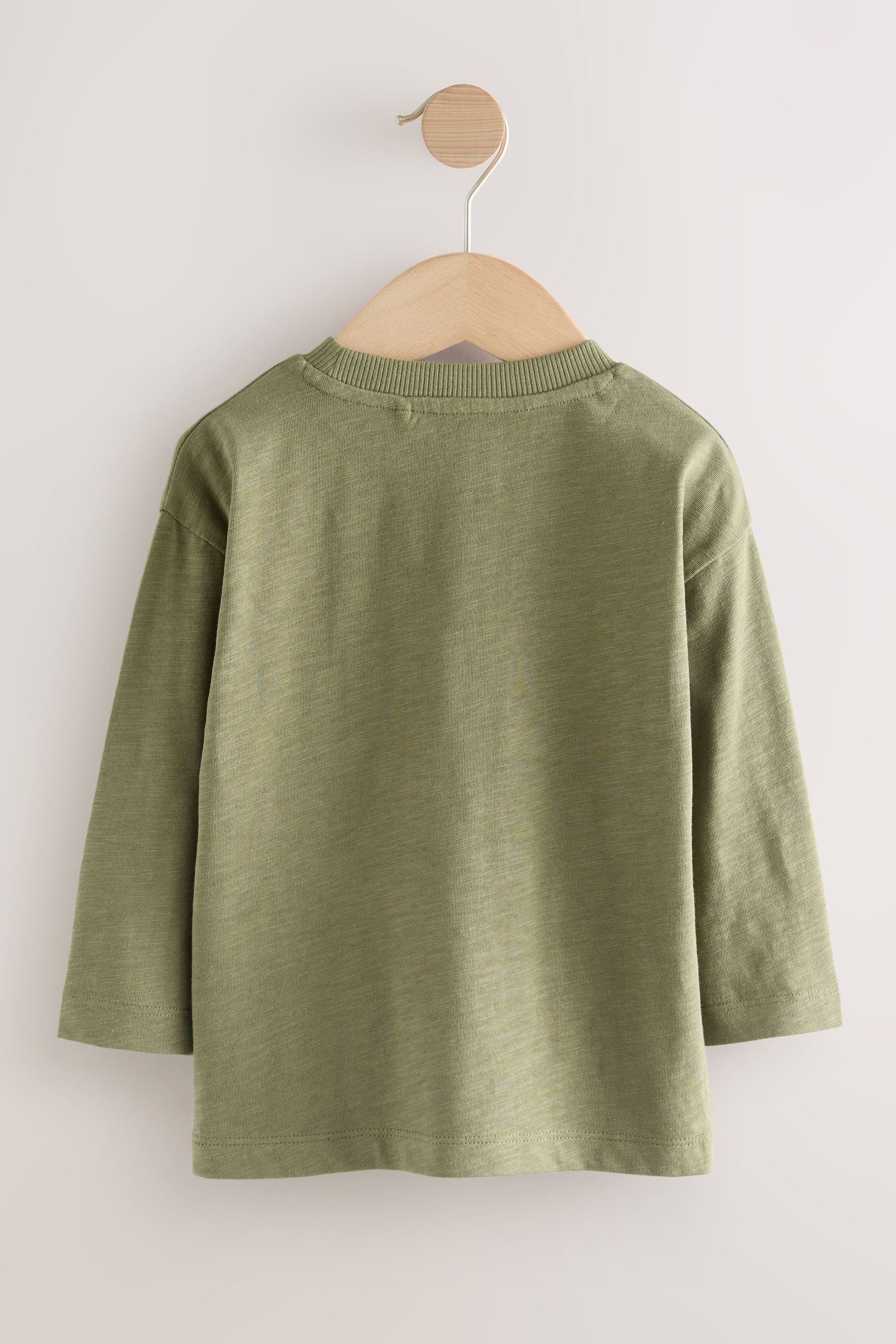 Next Langarmshirt Langarmshirt, Semi unifarben (1-tlg) günstig online kaufen