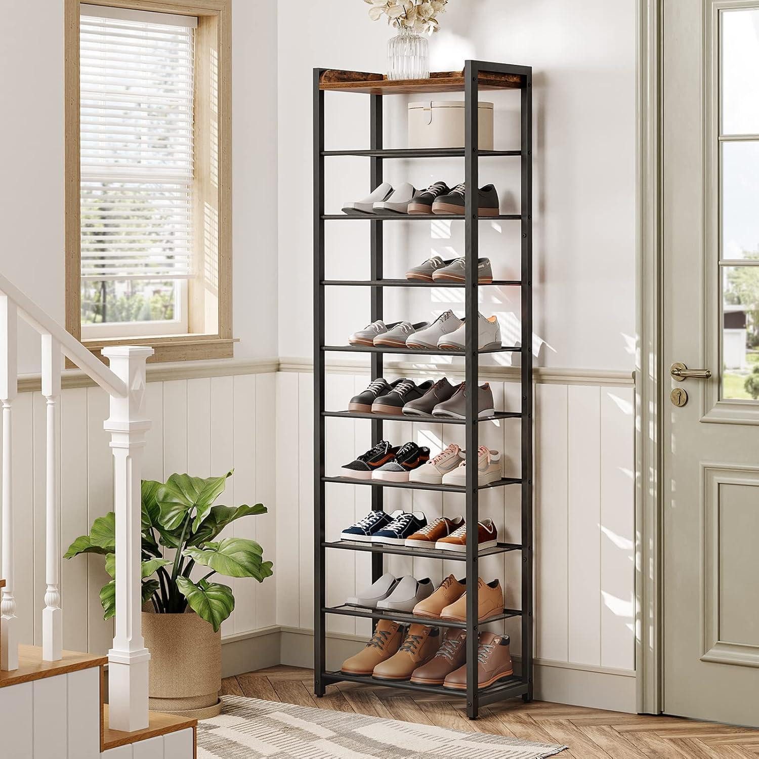 LuxusKollektion Schuhregal Schuhregal mit 10 Ebenen, Schmale