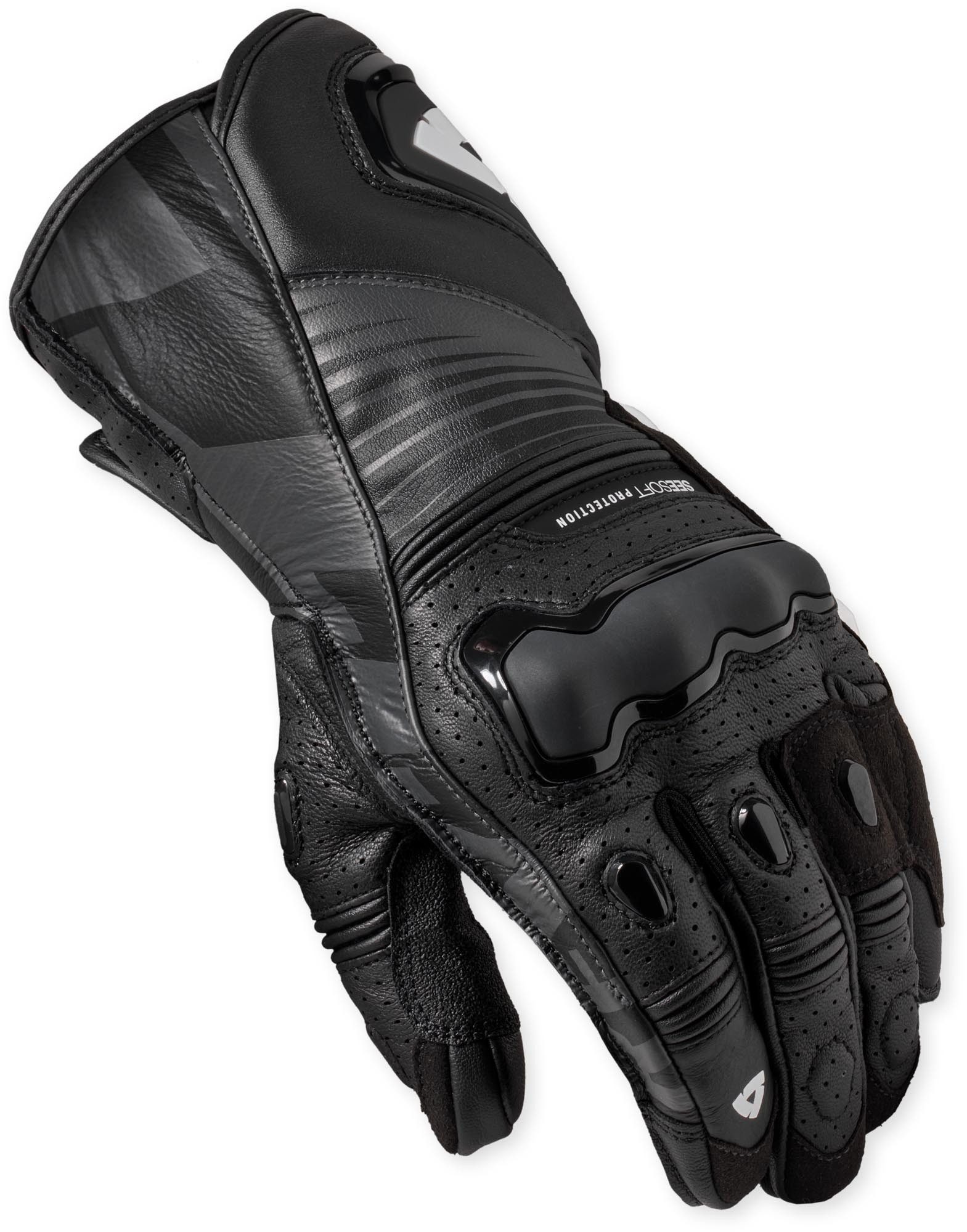 Revit Motorradhandschuhe Argon 3 perforierte Motorradhandschuhe mit Fingerbrücke,lange Stulpe,perforiert,Touchscreenbedienung mög