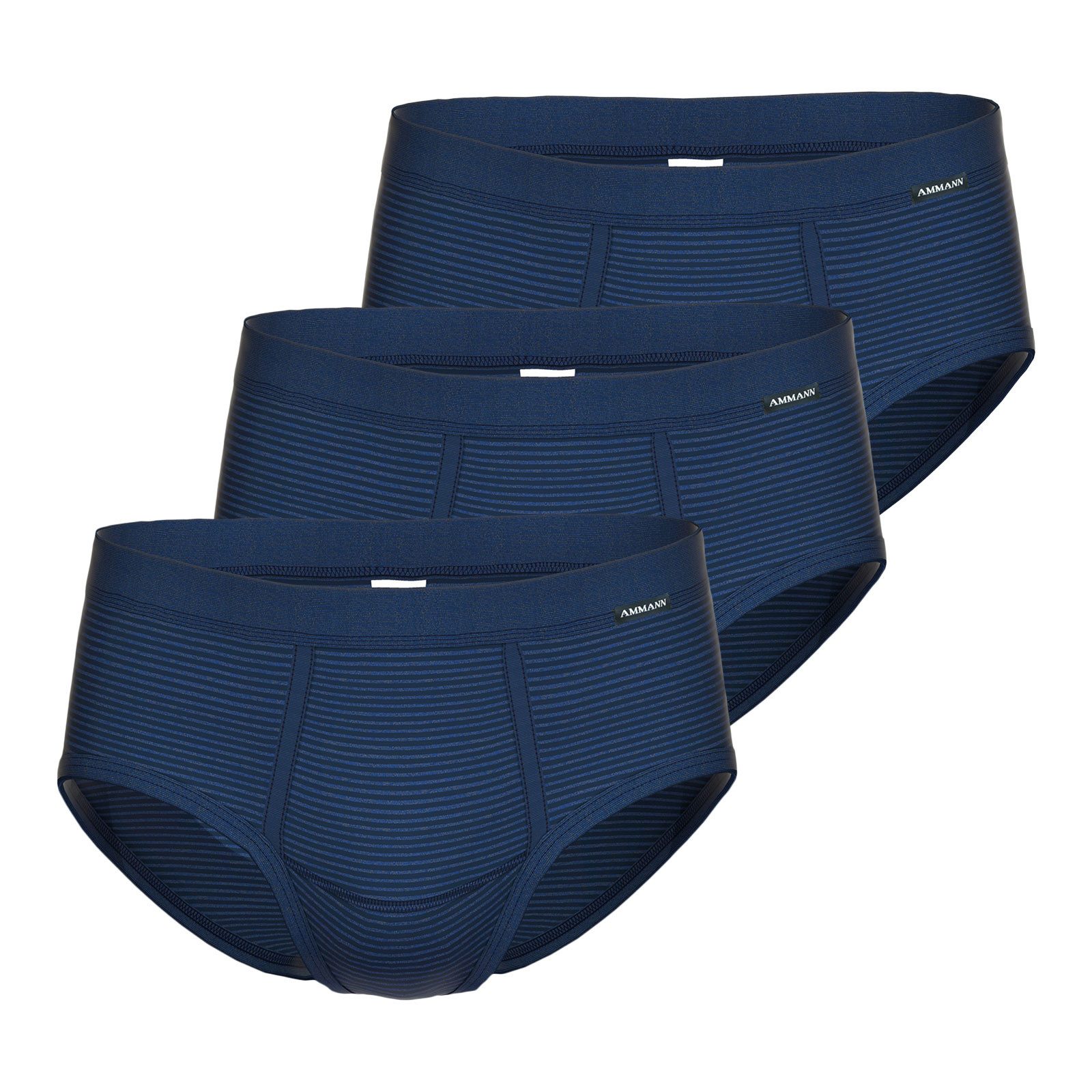 Ammann Slip Slip Brief Classic (3-St., 3 Stück) mit Streifen