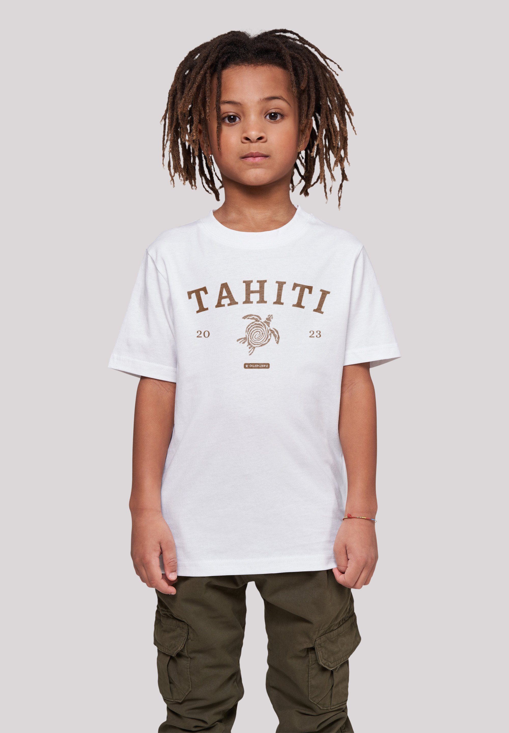 F4NT4STIC T-Shirt Tahiti Print weiß