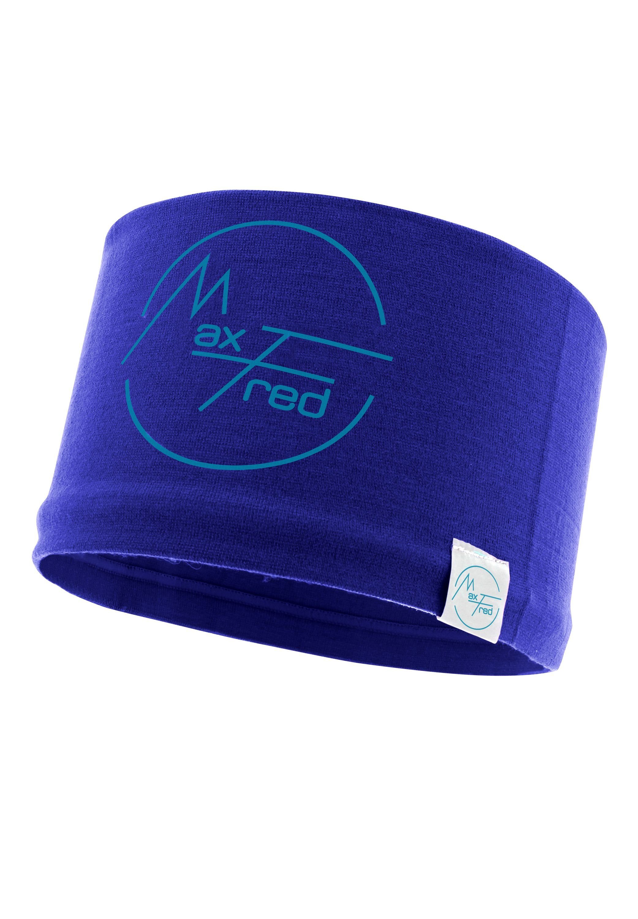 Damen Stirnbänder Maxfred Stirnband Bamboo ocean blue Multifunktionstuch Elastisch, Nachhaltig, geringe Geruchsaufnahme, Ultrawe