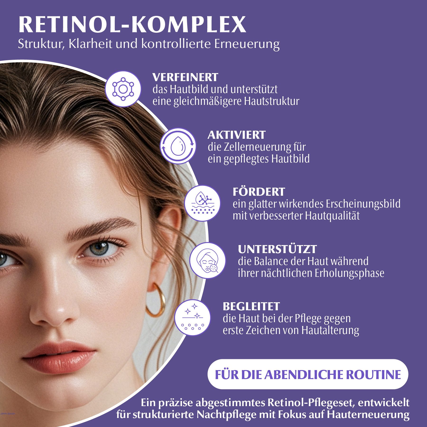 DR RASHEL Gesichtspflege-Set Retinol Gesichtspflege Anti-Aging Set Augenserum Cream Cleanser Toner, 5-tlg., Gesichtspflege Set, Hautpflege, Retinol, Geschenk
