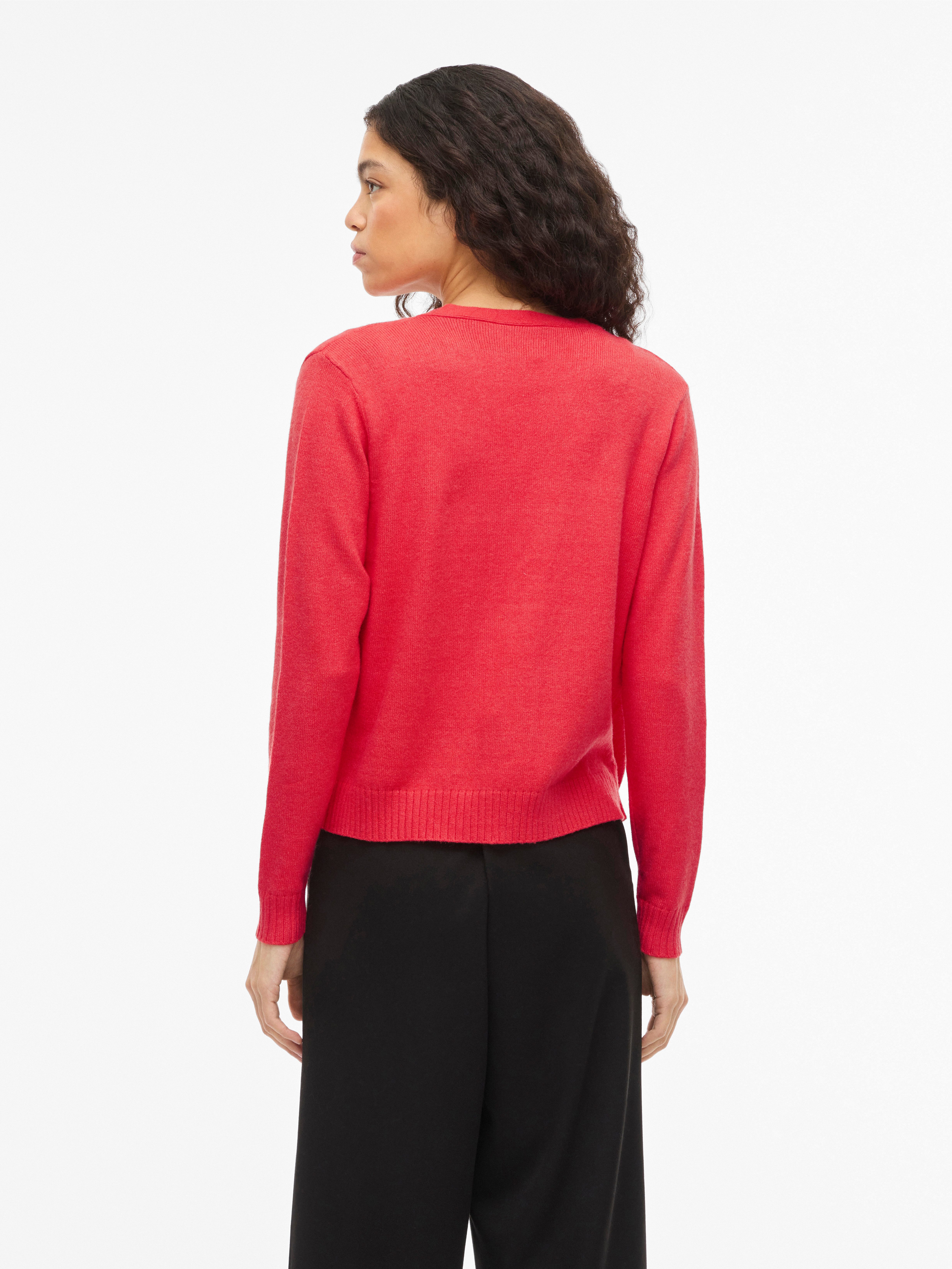 Vila Cardigan VIRIL SHORT L/S KNIT CARDIGAN-NOOS Materialmix, regular fit