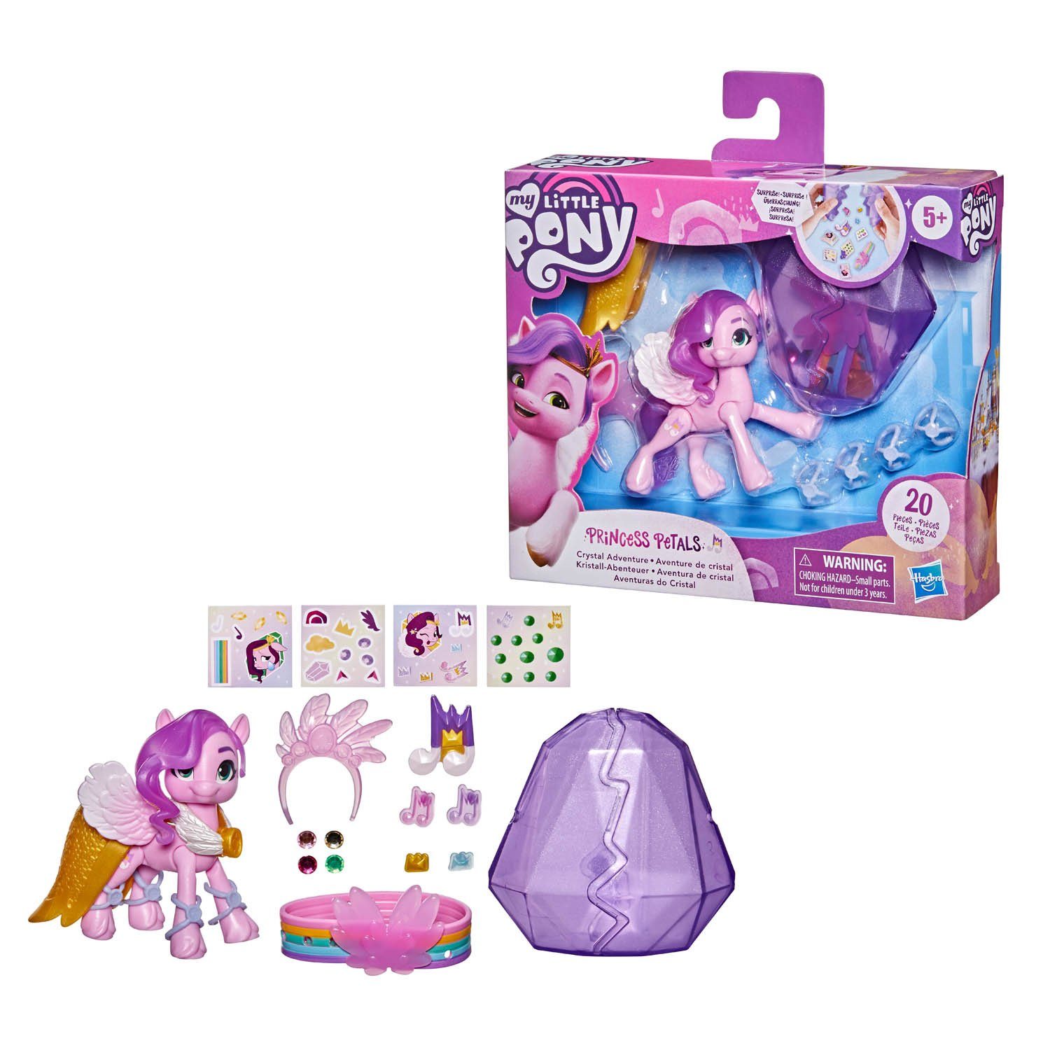 Hasbro Spielfigur Hasbro F17855L00; F24535L00 - MLP CRYSTAL ADVENTURE PONIES P PETALS