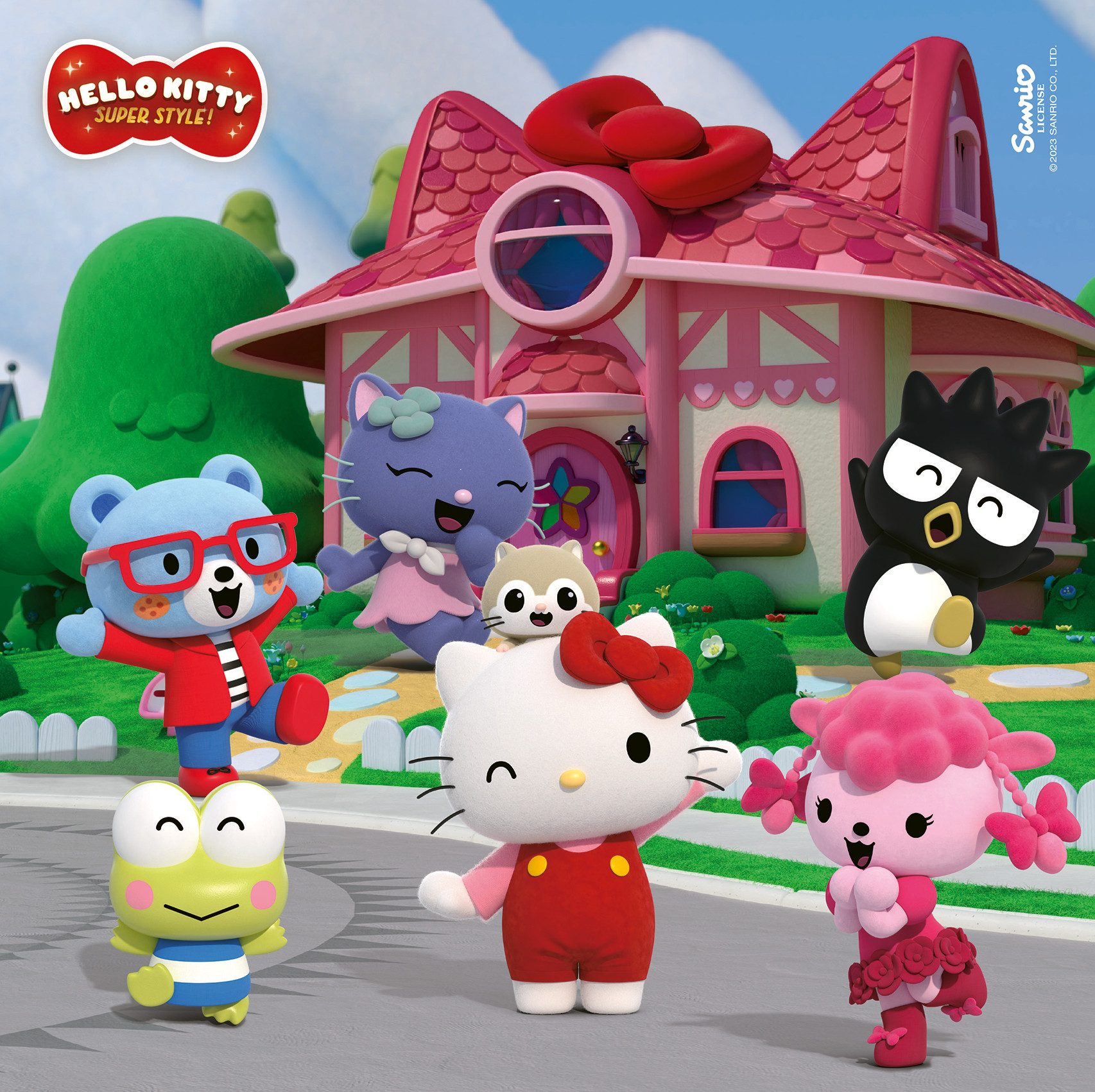 Ravensburger Puzzle Hello Kitty, Abenteuer in Cherry Town, 147 Puzzleteile, Made in Europe