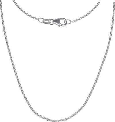 SilberDream Silberkette SilberDream Damenschmuck Halskette silber, Damen Halsketten(fein) ca. 80cm, 925 Sterling Silber, Farbe: silber