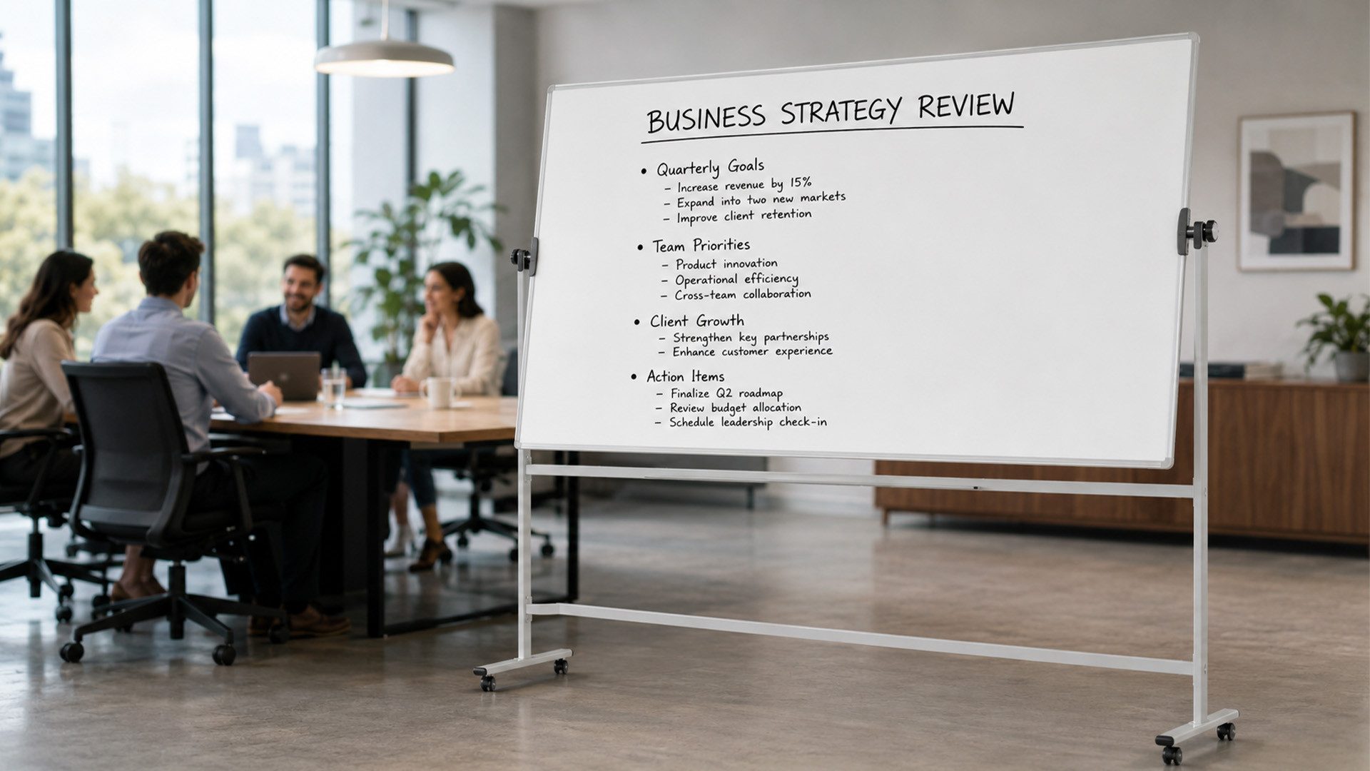 ALLboards Magnettafel Mobiles Board, Serie: TM Idea/Flex – mit doppelseitiger Whiteboard