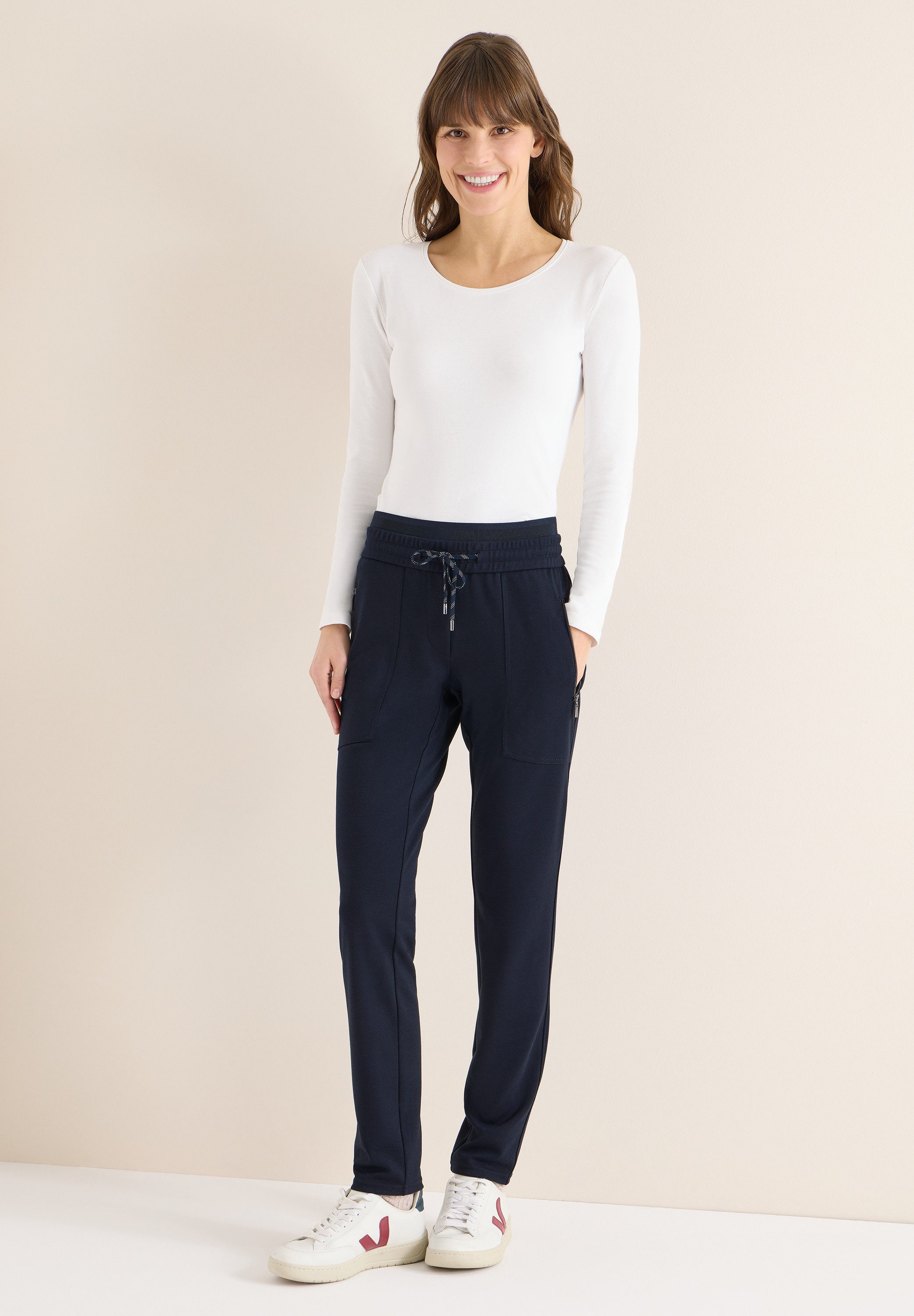 CECIL Jogger Pants Elastikbund mit Tunnelzug