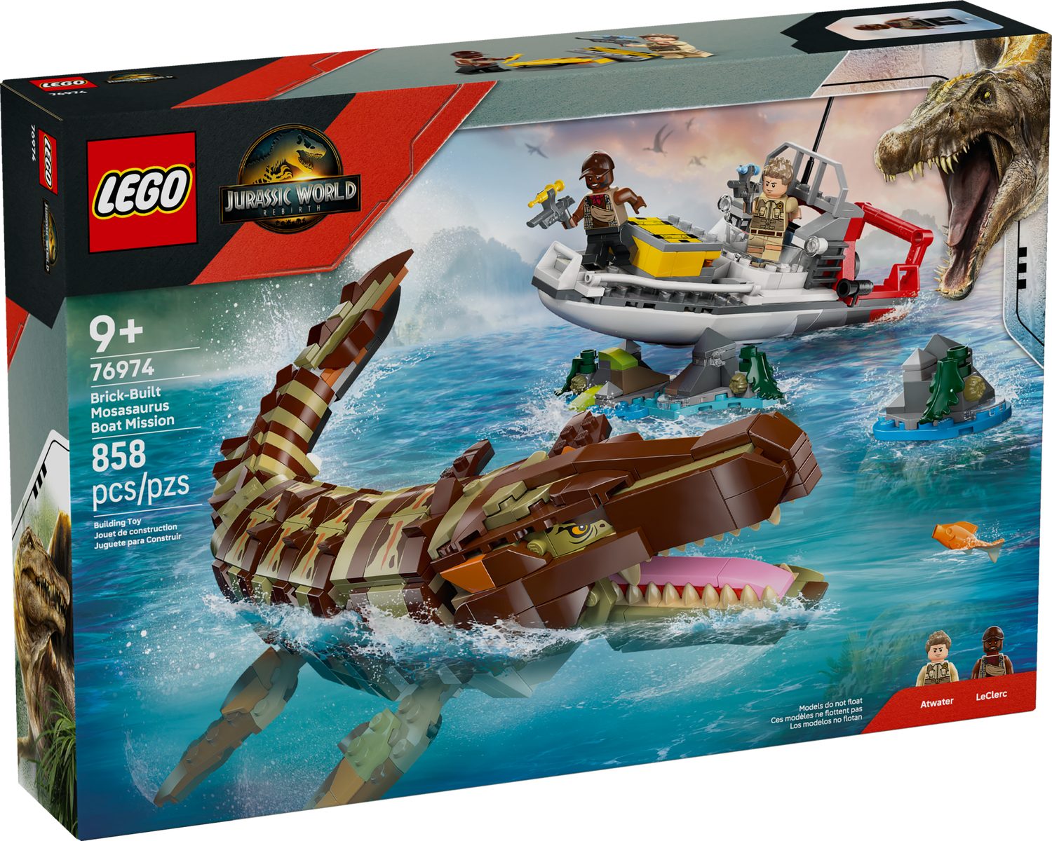 LEGO® Jurassic World 76974 Mosasaurier: Die Bootmission Spielbausteine, (Se günstig online kaufen