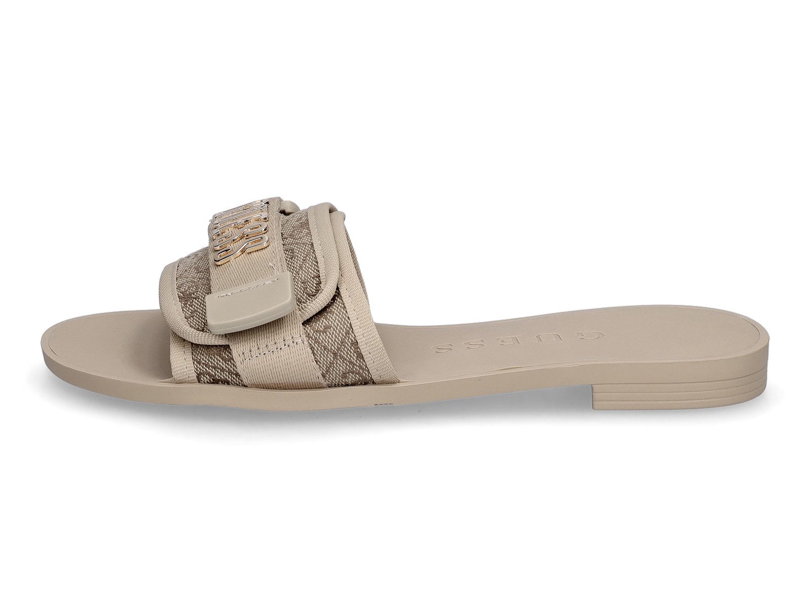 Guess Guess Damen Pantolette Elyze4 beige Pantolette günstig online kaufen