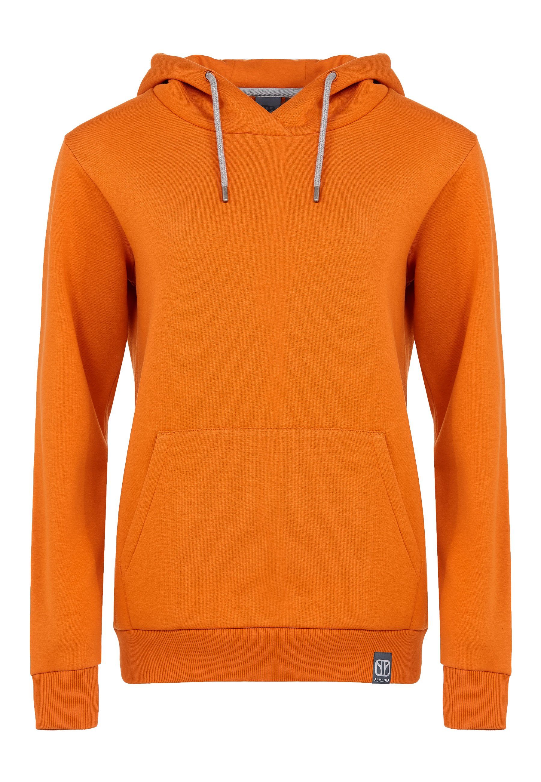 darkorange Go Hoodie Kängurutasche mit Kapuzenpullover Elkline Let