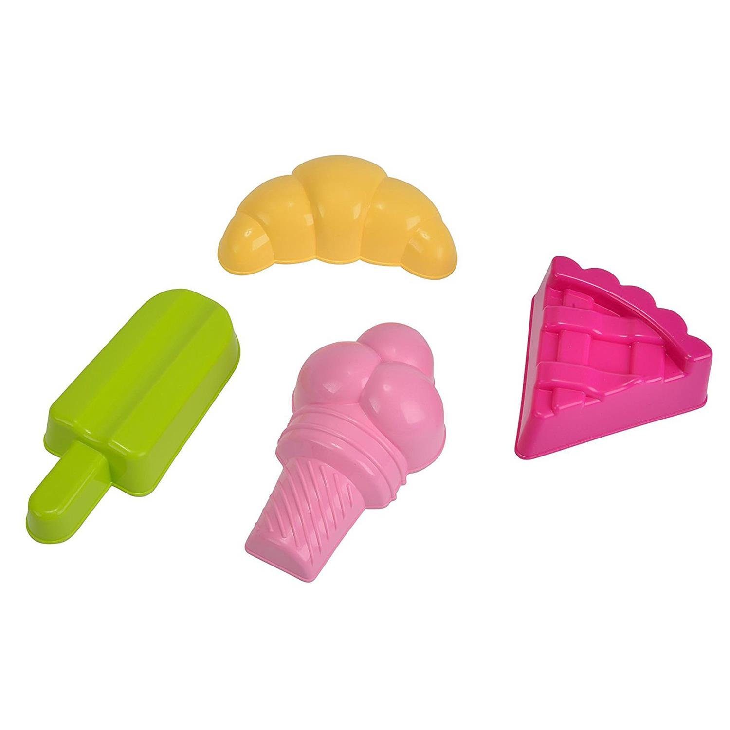 Simba Dickie Sandkasten 107102507 4 Sandformen Sweet Dreams