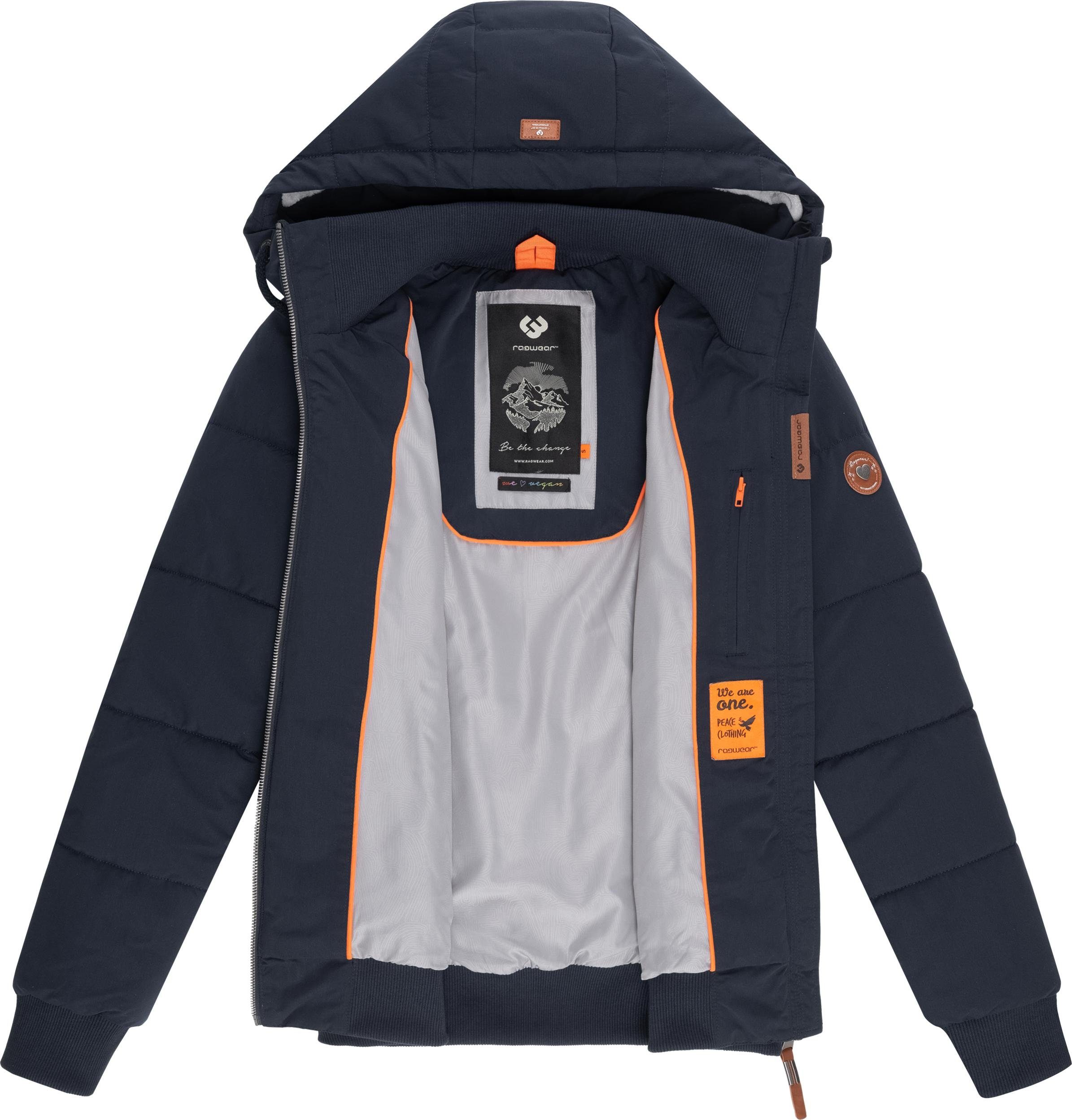 Ragwear Steppjacke Nuggys Solid stylische und taillierte Winterjacke