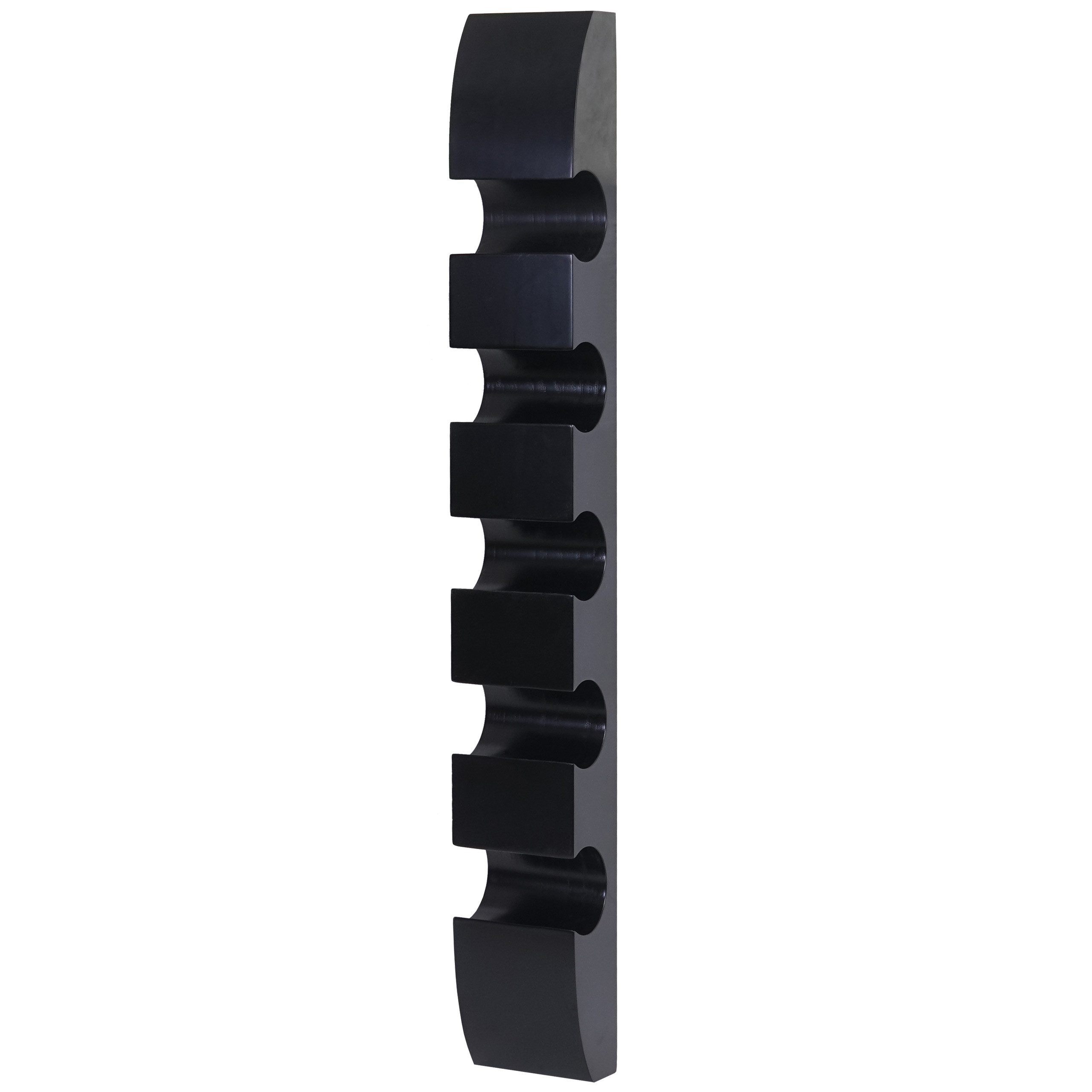 PROREGAL® Weinregal Flaschenhalter für 5 Flaschen 99x13x9cm Schwarz Wandregal