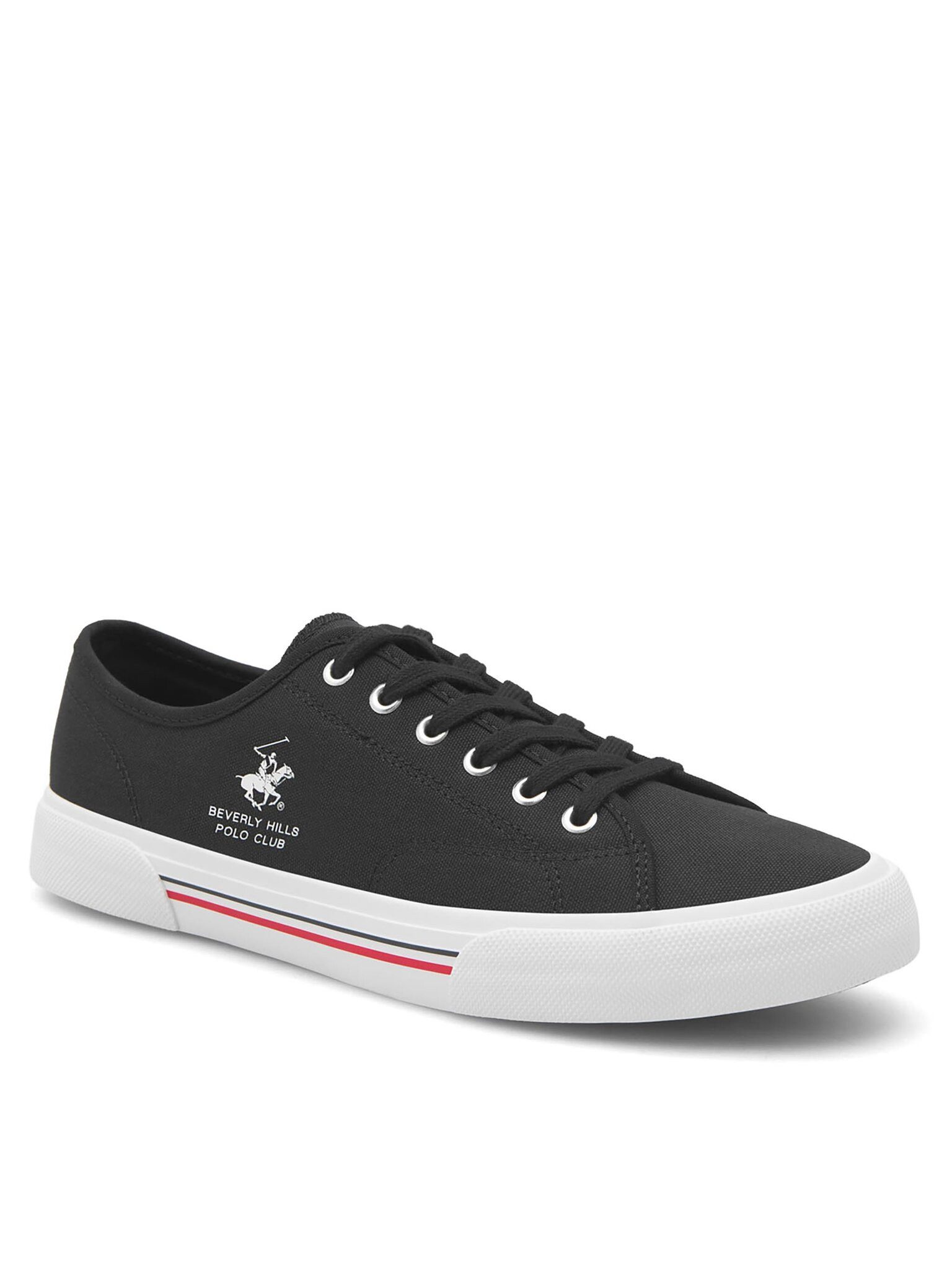 BEVERLY HILLS POLO CLUB Sneakers aus Stoff M-24MVS5012 Schwarz Sneaker günstig online kaufen