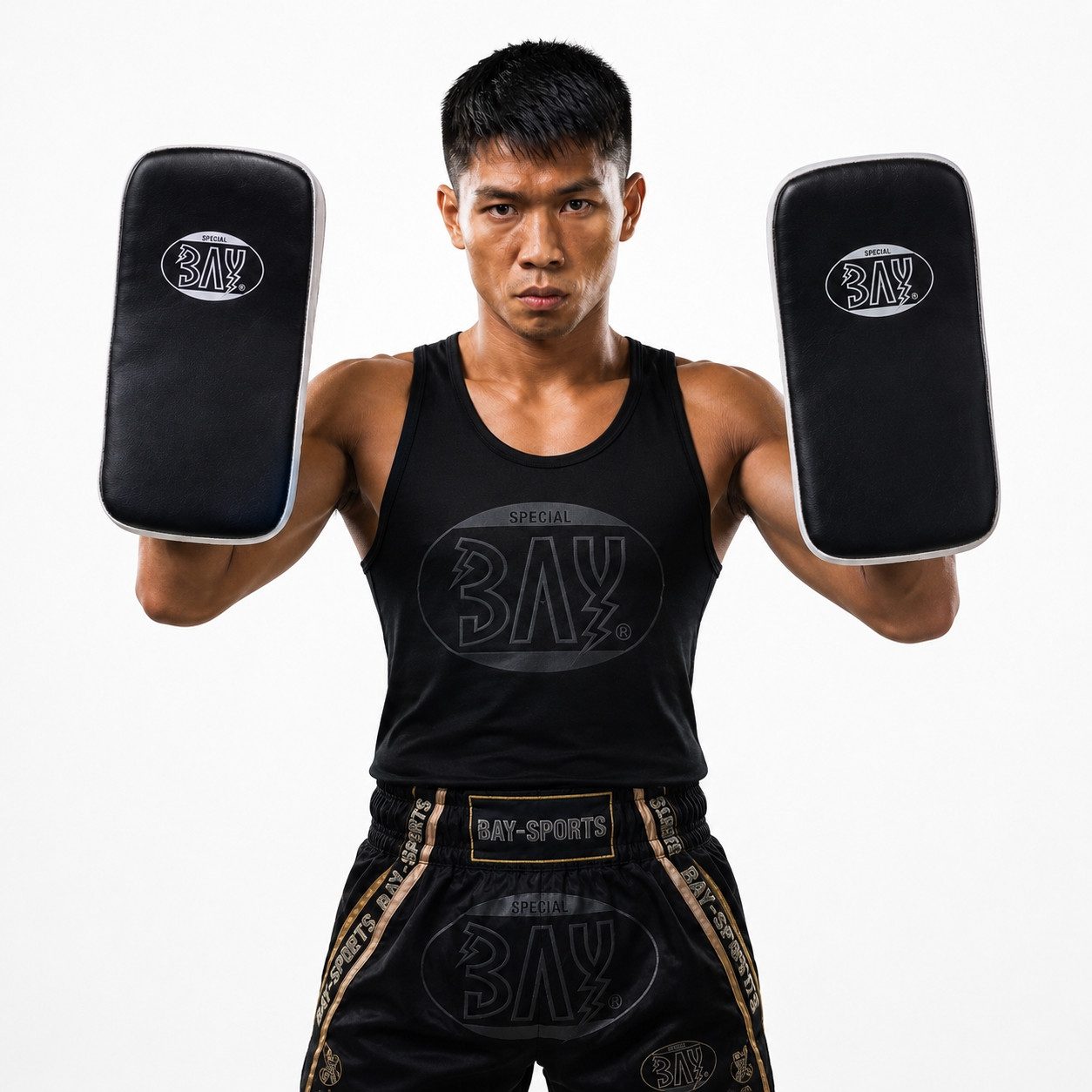 BAY-Sports Pratze Pratze Compact Armpratze Schlagpolster Schlagkissen, MMA Thaiboxen Kickboxen Krav Maga