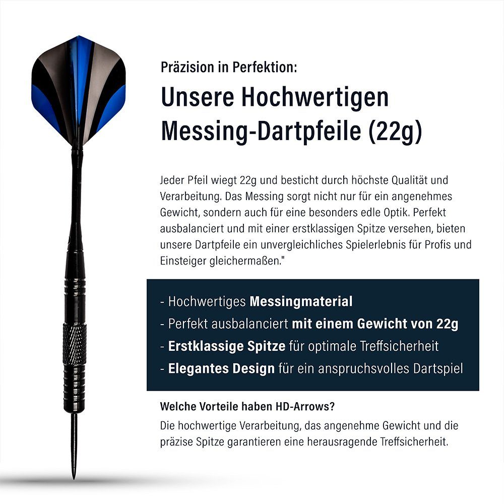 HOME DELUXE Dartscheibe FINISH 45,1 x 45,1 x 4 cm, Dartboard inkl. Dartpfeilen