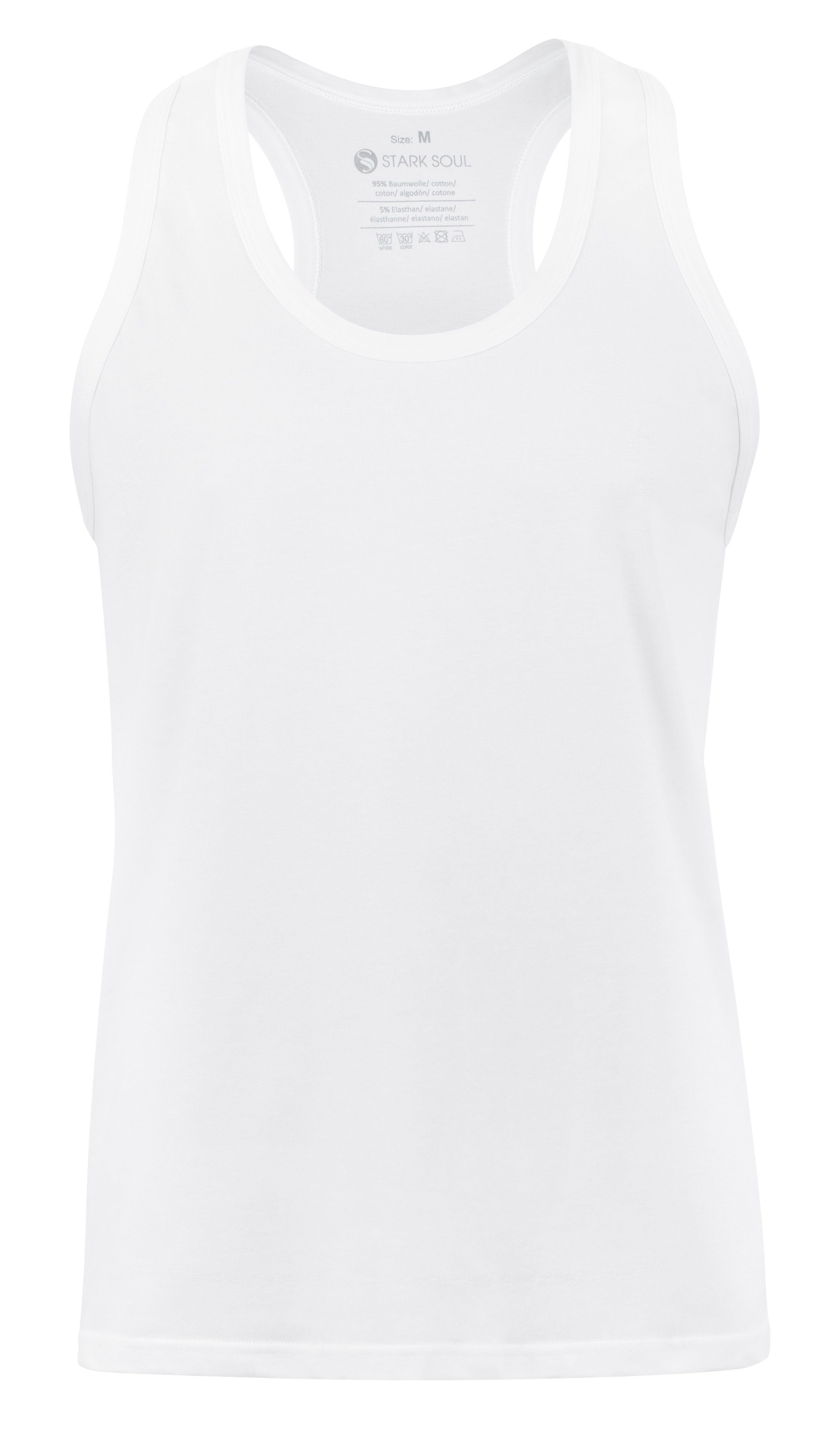 Stark Soul® Muscleshirt Muscle Shirt, U-Neck mit Racer-Back Lockerer Schnit günstig online kaufen
