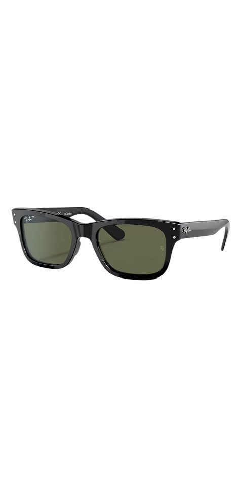 Ray-Ban Sonnenbrille Ray-Ban Burbank RB2283 Sonnenbrille Schwarz Grün Polarisiert
