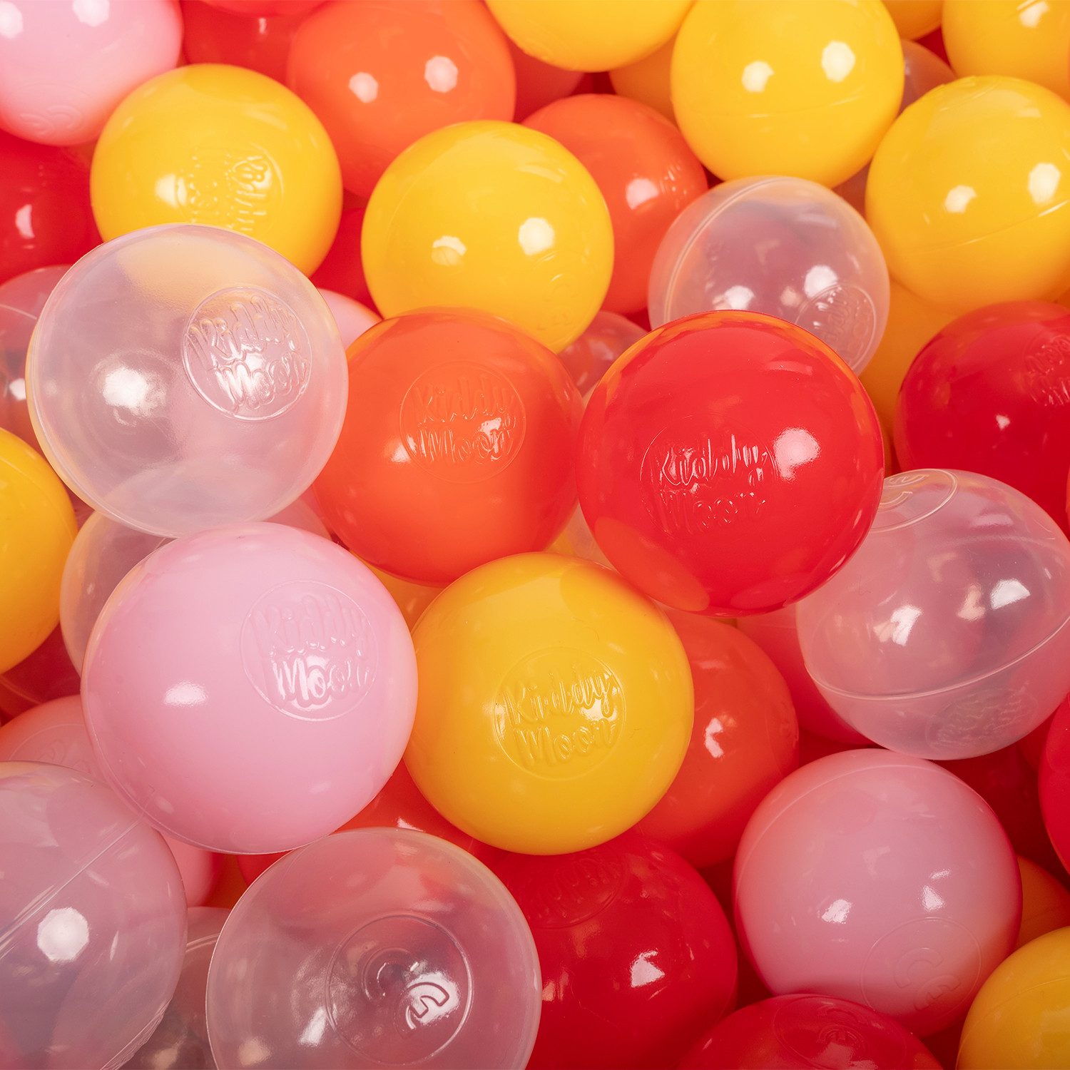 KiddyMoon Bällebad-Bälle ZK6 (Baby Plastikbälle Spielbälle), Made in Europe