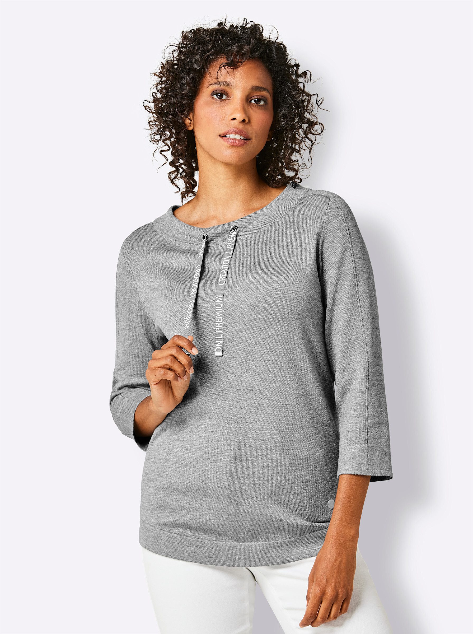 Strickpullover Rundhalspullover