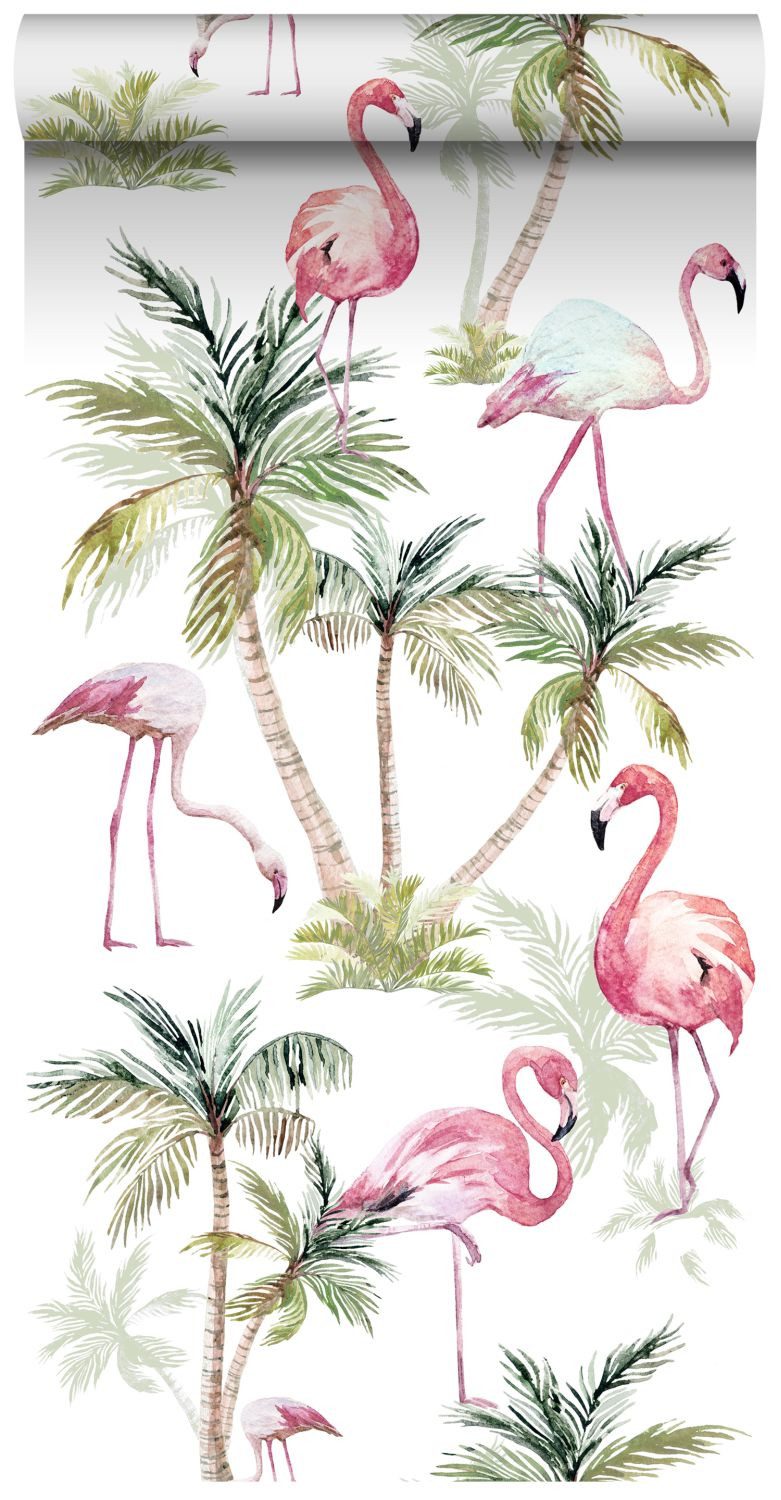 ESTAhome Mustertapete Flamingos