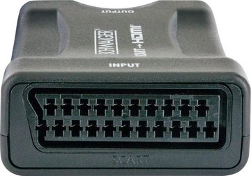 Schwaiger HDMSCA01 533 HDMI-Scart-Konverter Medienkonverter zu HDMI Buchse, Scart Buchse, Full HD tauglich, Unterstützt MHL, HDMI High Speed, abwärtskompatibel