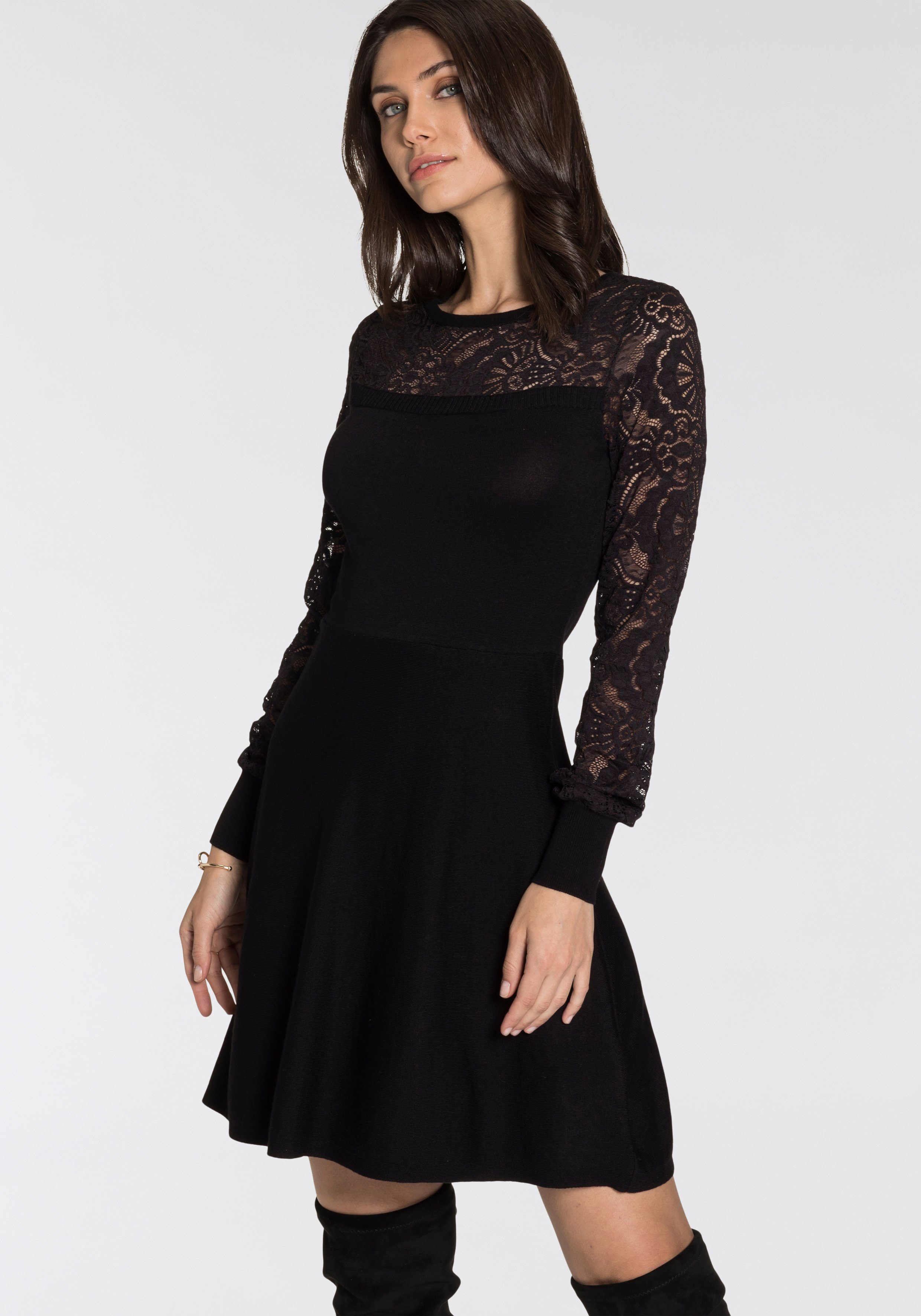 Melrose Strickkleid für besondere Anlässe, kurzes Kleid, taillierter Schnitt