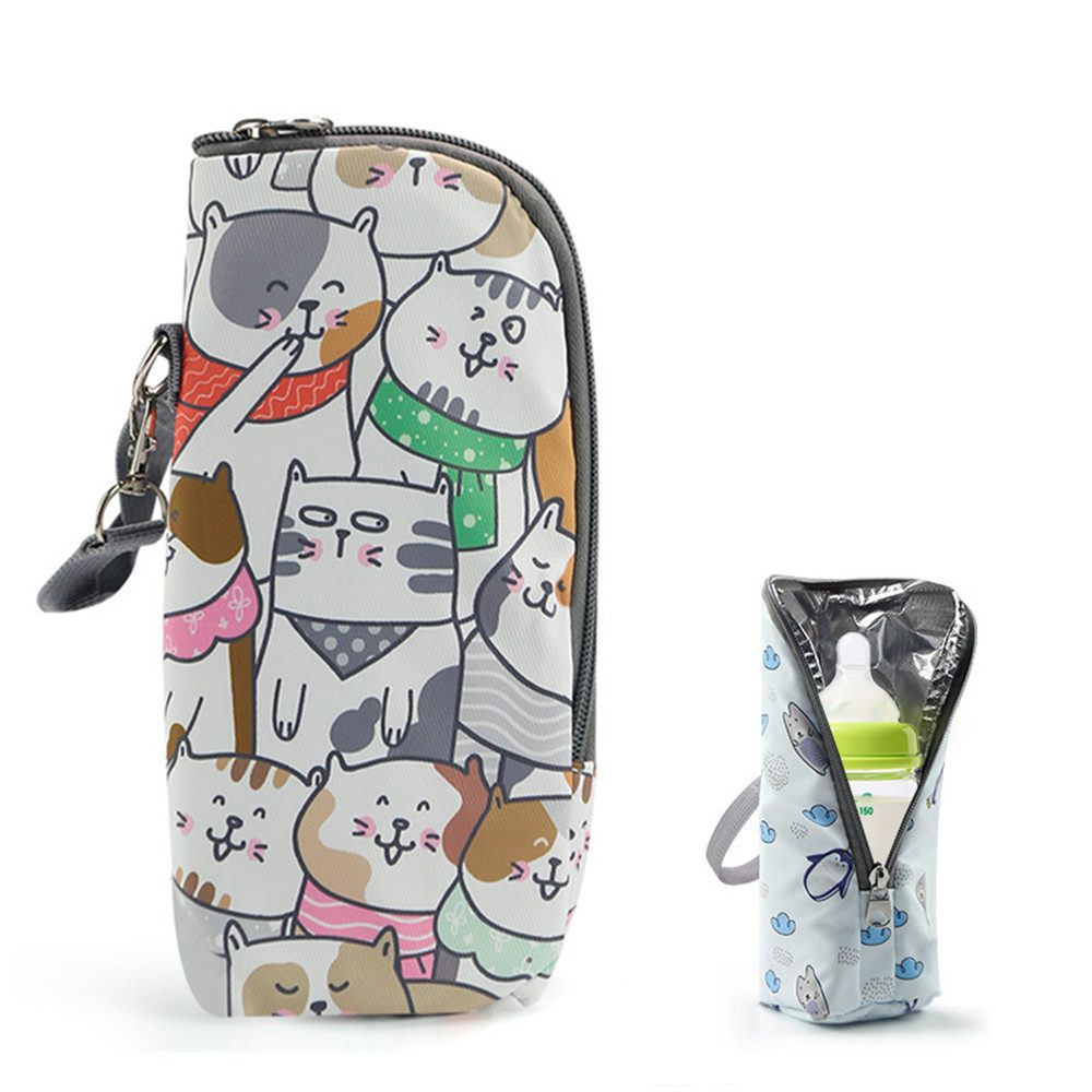 Coonoor Wickeltasche Baby Flaschen Isolierbeutel Tragbare Isoliertasche für Milchflaschen