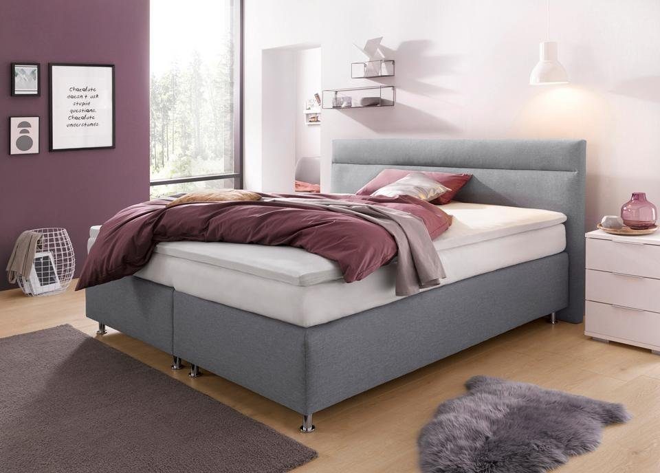 Westfalia Schlafkomfort Boxspringbett wahlweise mit LED-Beleuchtung günstig online kaufen