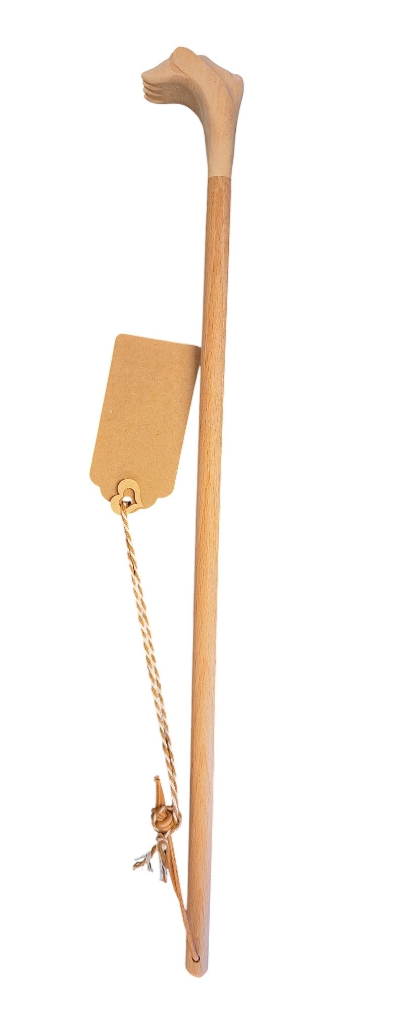 CleanPrince Massagegerät Rückenkratzer Kratzhand stabil aus Holz geschnitzt 45 cm, 1-tlg., angenehm in der Hand und immer griffbereit