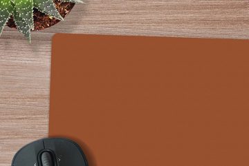 MuchoWow Gaming Mauspad Terrakotta - Braun - Palette - Unifarben - Farben - Farbe (1-St), Mousepad mit Rutschfester Unterseite, Gaming, 40x40 cm, XXL, Großes