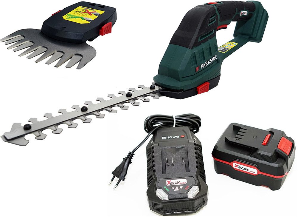 Parkside Akku-Grasschere 20V 2in1 Akku Grasschere Strauchschere PAGS 20-Li - X20V Serie