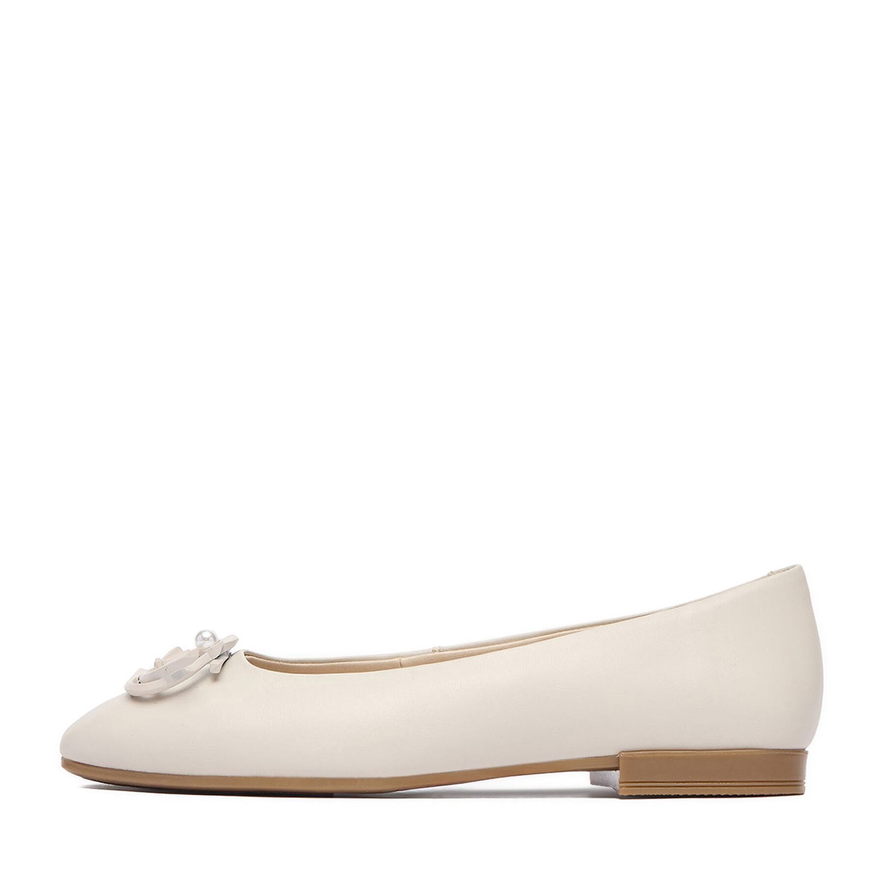 LASOCKI Lasocki Damen-Ballerinas Beige Lasocki-CEO-RST-ROMI-89 Hell Beige Ballerina – Bild 5 von 5