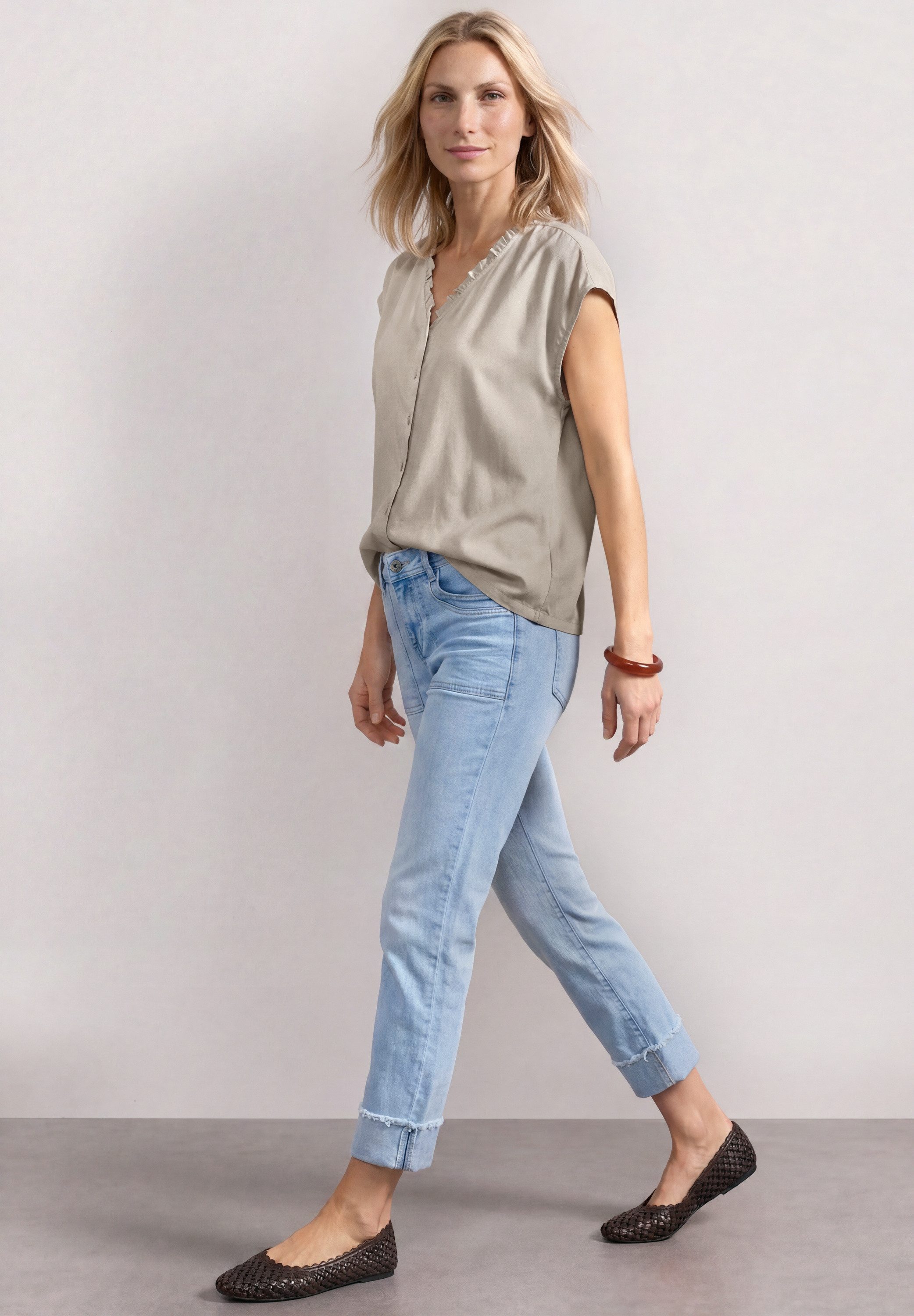 STREET ONE Shirtbluse mit Rüschendetails