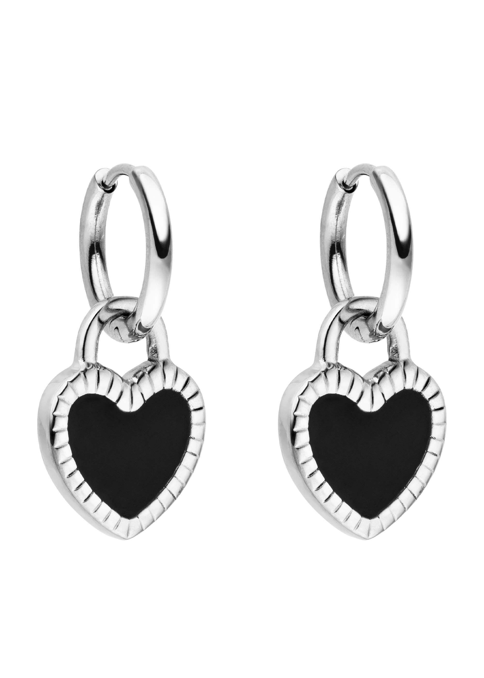 Purelei Paar Creolen Heart Charm – Bild 2 von 4